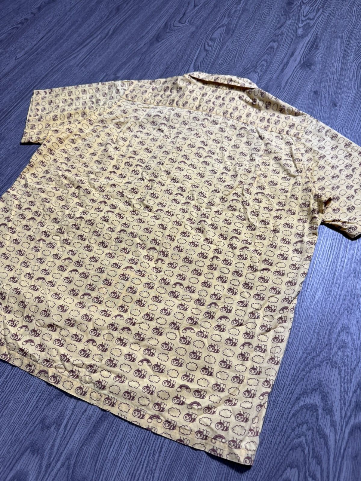 Japanese Brand Beams Boy Japan Print Bee Shirt Button Size US M / EU 48-50 / 2 - 11 Thumbnail