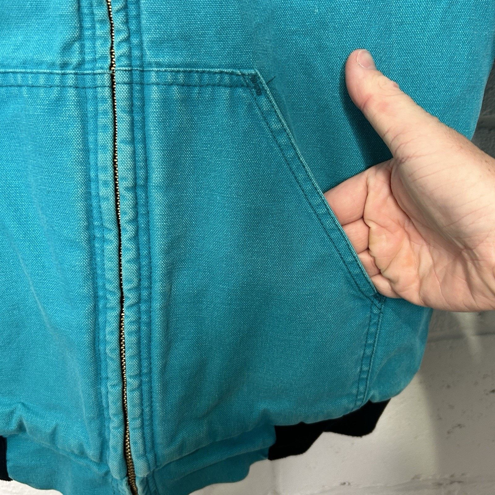 Vintage Vintage Polar King By Key Hooded Canvas Jacket “Turquoise” Size US M / EU 48-50 / 2 - 5 Thumbnail