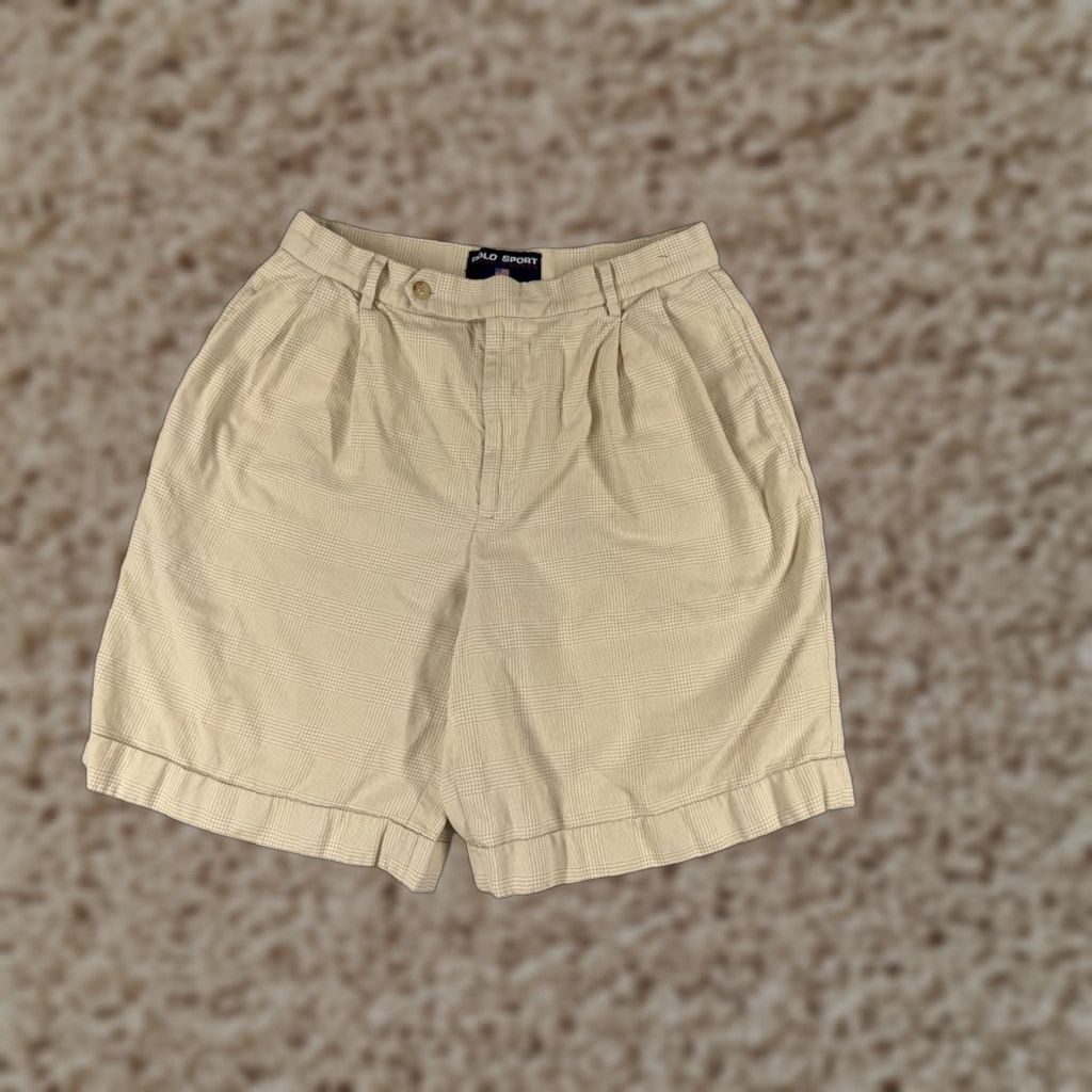 Vintage VINTAGE Polo Sport Ralph Lauren Shorts Women 10 Beige Bermuda Casual Activewear Summer 90s Womens Size 32" / US 10 / IT 46 - 1 Thumbnail