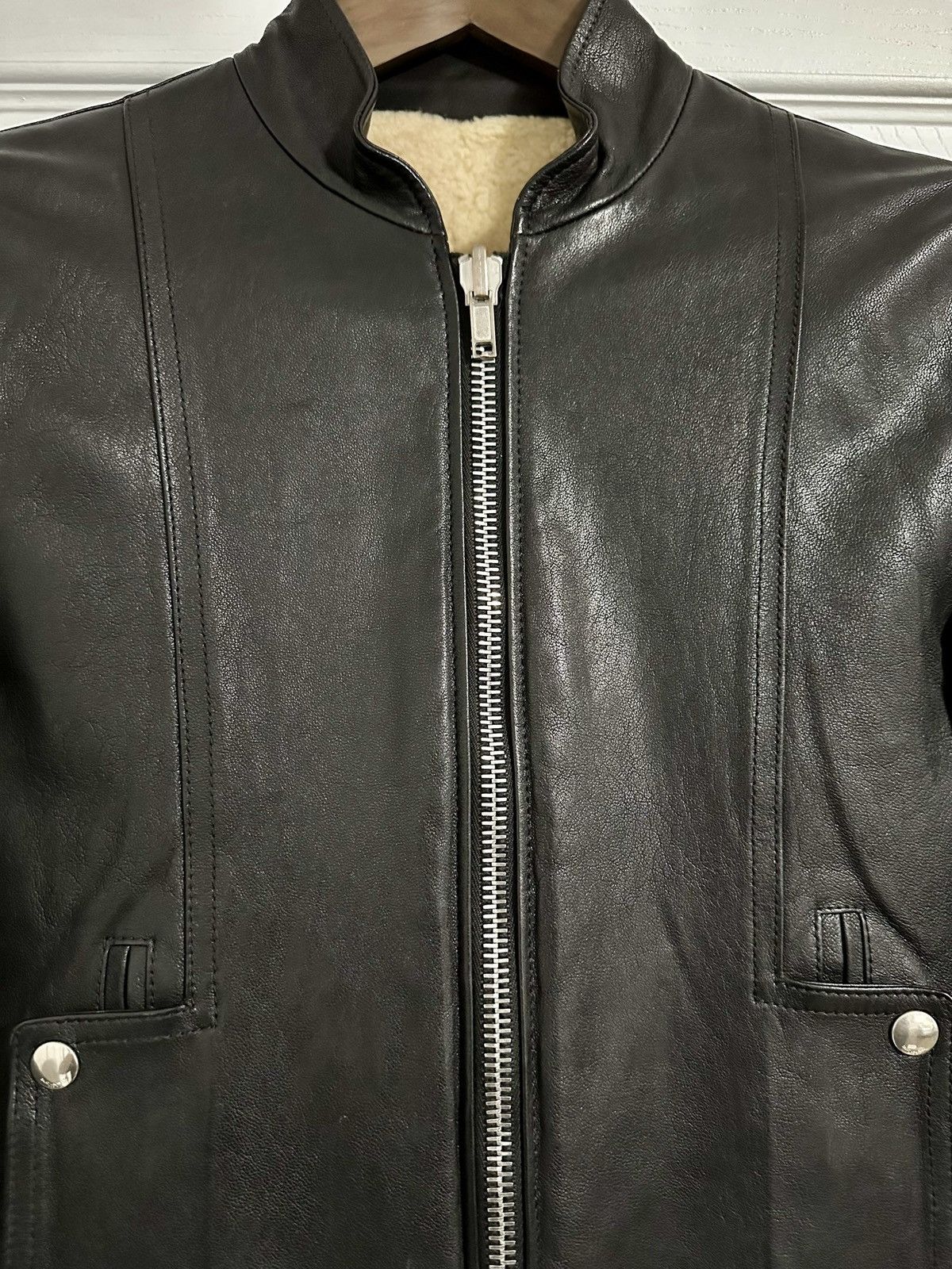 Saint Laurent Paris Saint Laurent Reversible Leather Shearling Bomber SAMPLE Size US XS / EU 42 / 0 - 5 Thumbnail