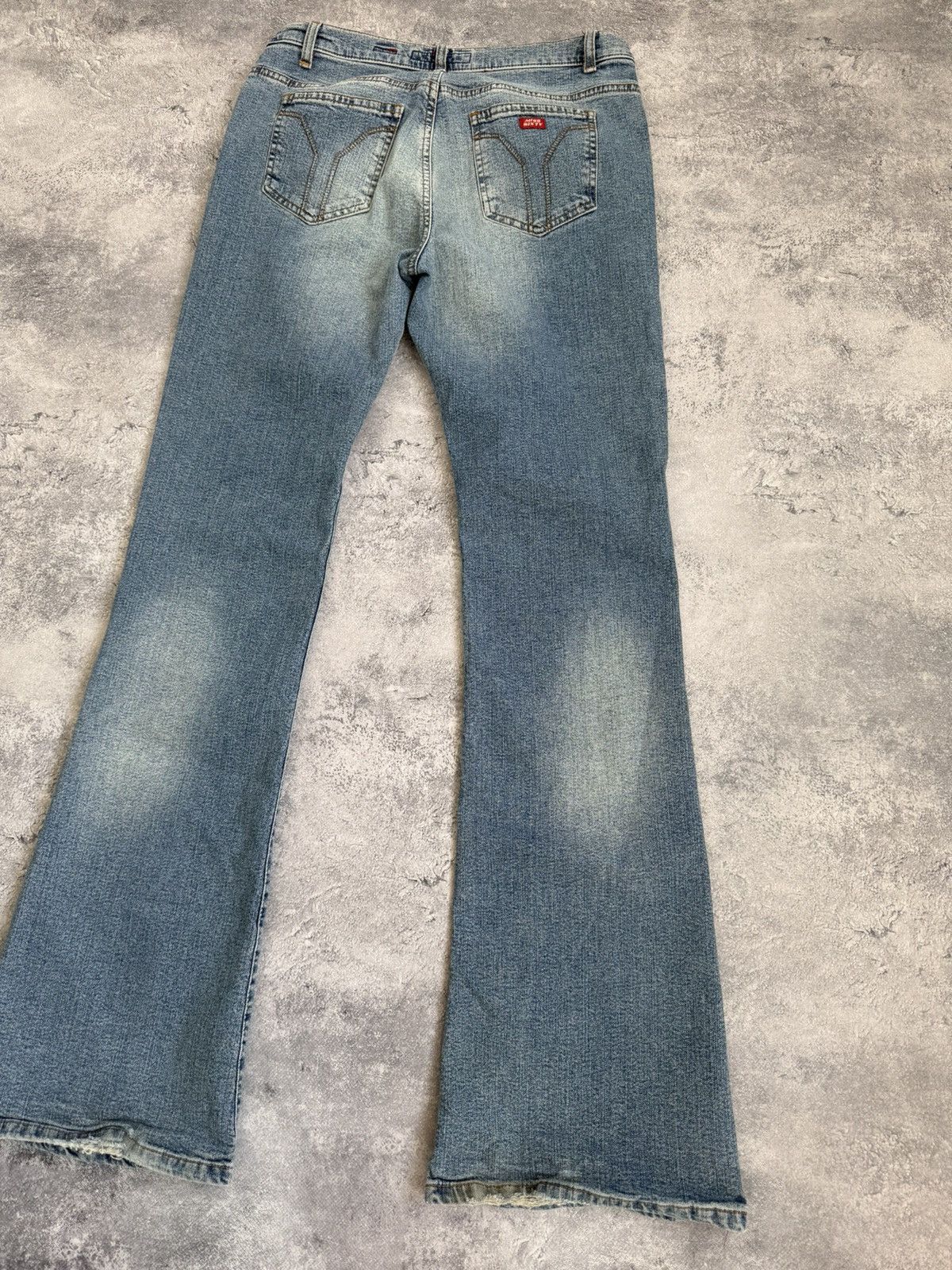 Miss Sixty Miss Sixty Flared Jeans Low Rise Avant Garde Denim Pants Y2K Size 31" - 6 Thumbnail