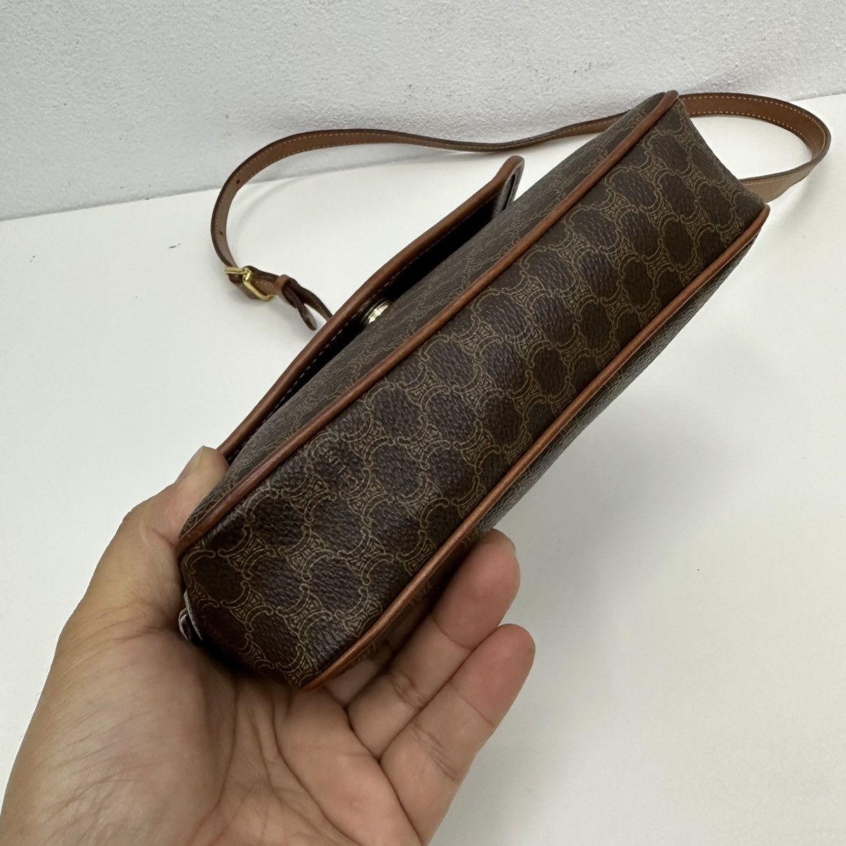 Celine AUTHENTIC CELINE MACADAM CROSSBODY SHOULDER BAG Size ONE SIZE - 8 Thumbnail