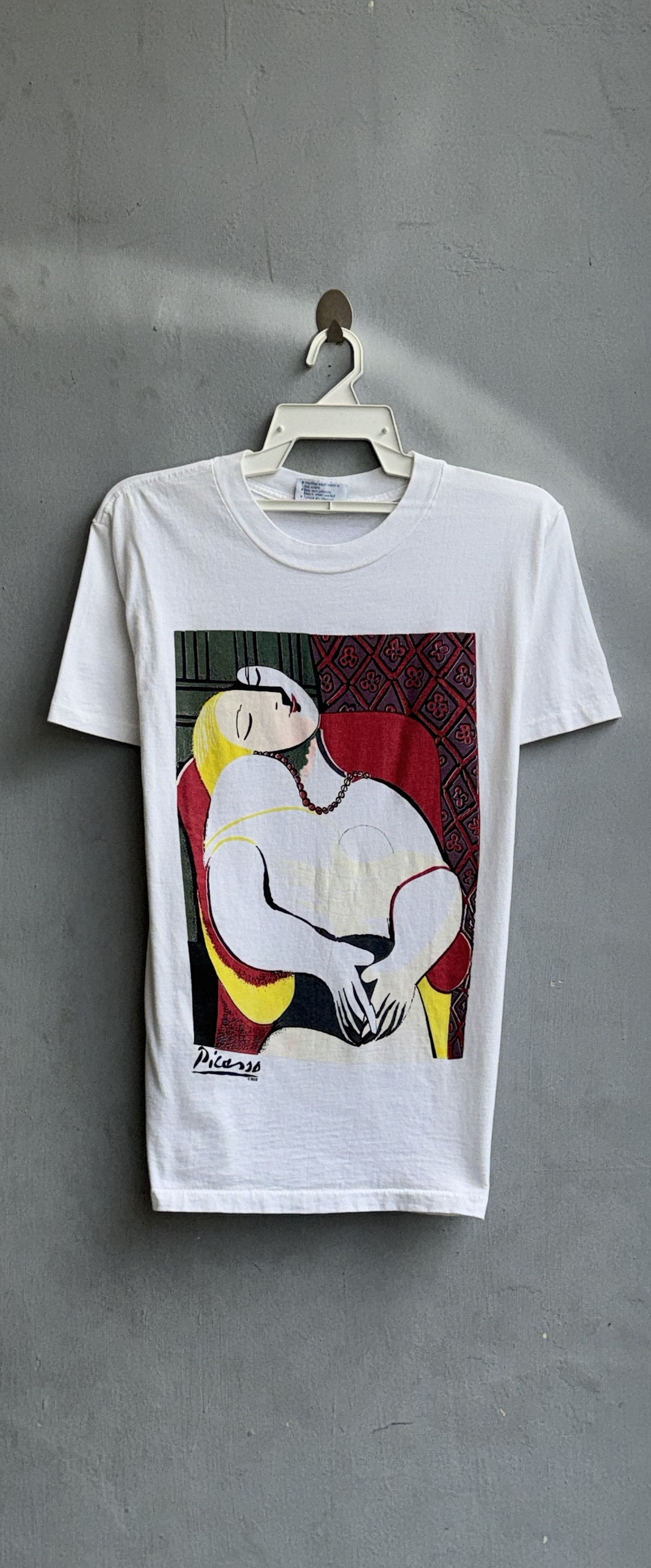 Vintage Picasso Le Reve 80s “The Dream” Art Vintage T-Shirt Size US M / EU 48-50 / 2 - 1 Thumbnail