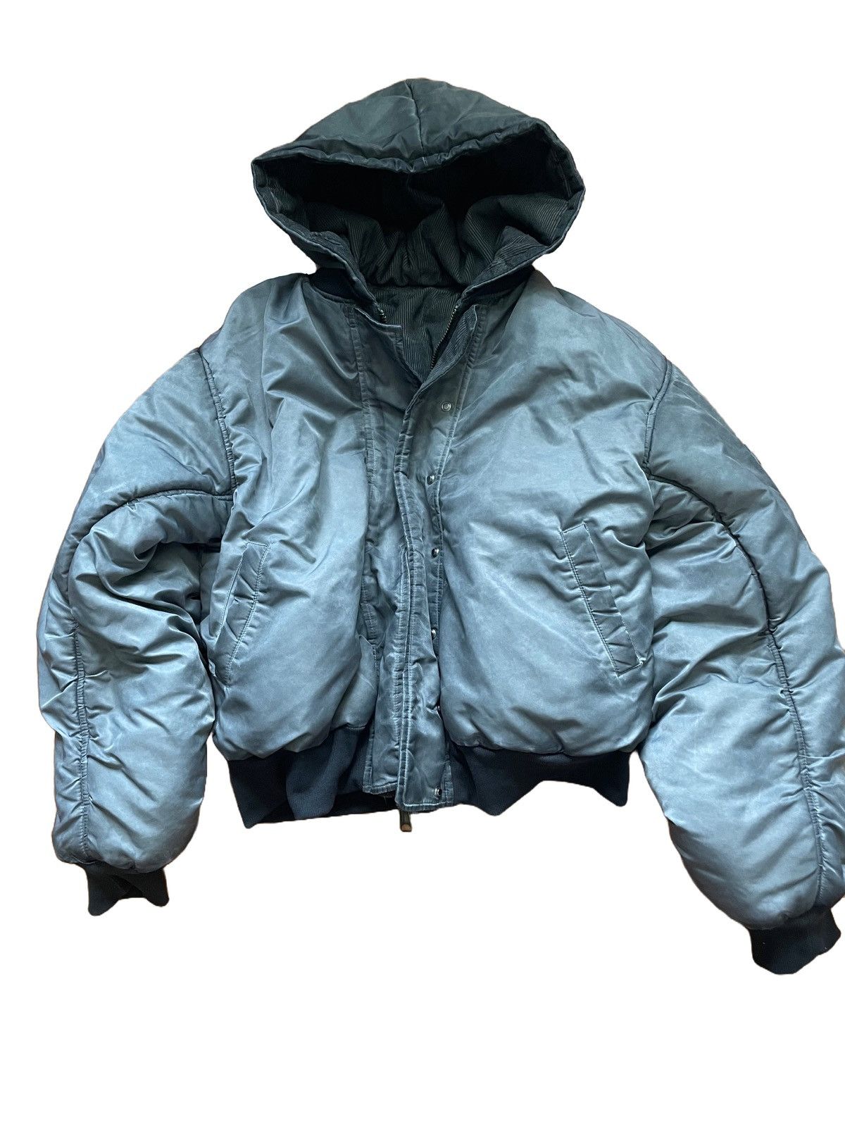 【NO/FAITH STUDIOS】REVERSIBLE ONYX BOMBER JACKET GREY REVERSIBLE ONYX BOMBER JACKET GREY – NO/FAITH STUDIOS