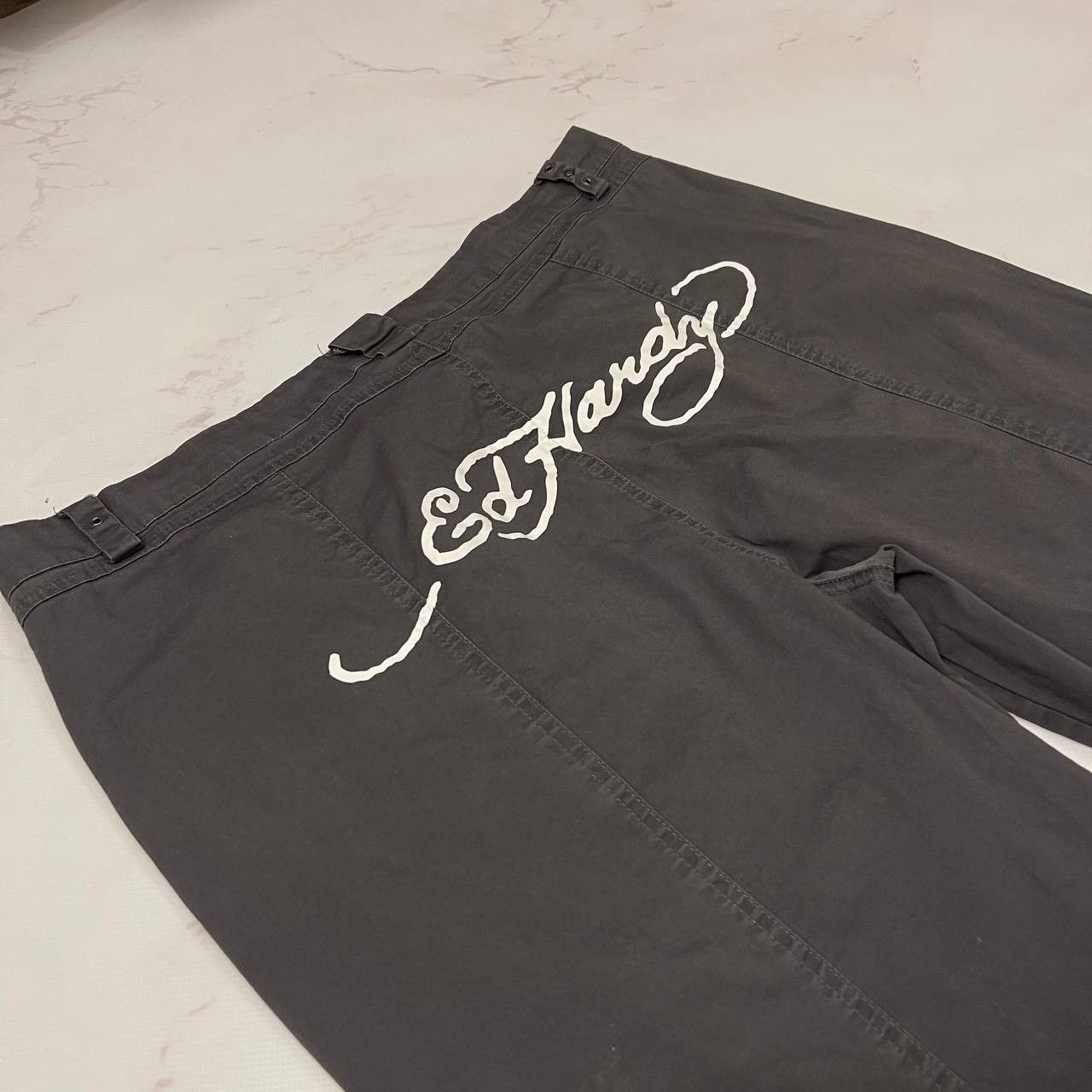 Ed Hardy Ed Hardy Urban Outfitters Y2K 90s Style Grey Cargo Size XL Size US 36 / EU 52 - 6 Thumbnail
