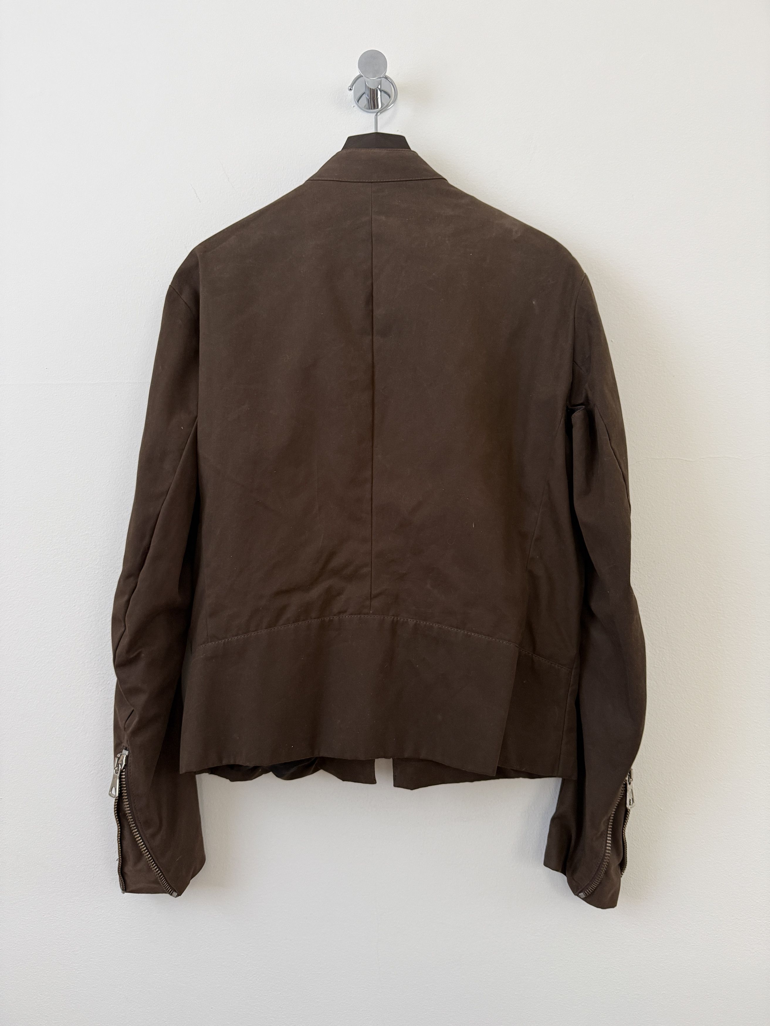 Maison Margiela 2003 Waxed 5 Zip Moto Jacket Size US M / EU 48-50 / 2 - 3 Thumbnail