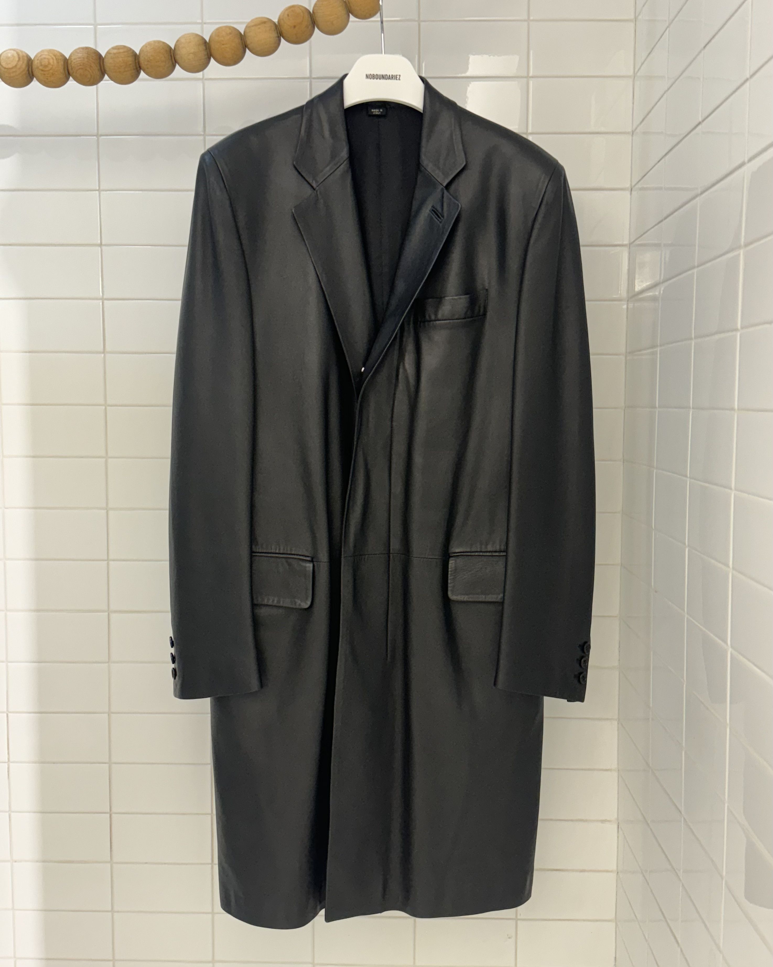 Helmut Lang Helmut Lang 90s-00s leather coat | Grailed