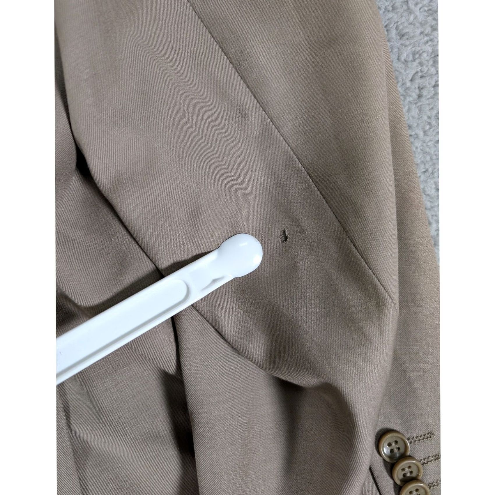 Vintage Pronto Mondo Blazer Mens 46R Merino Wool Hand Tailored Italy Sport Coat Jacket Size 46R - 2 Thumbnail