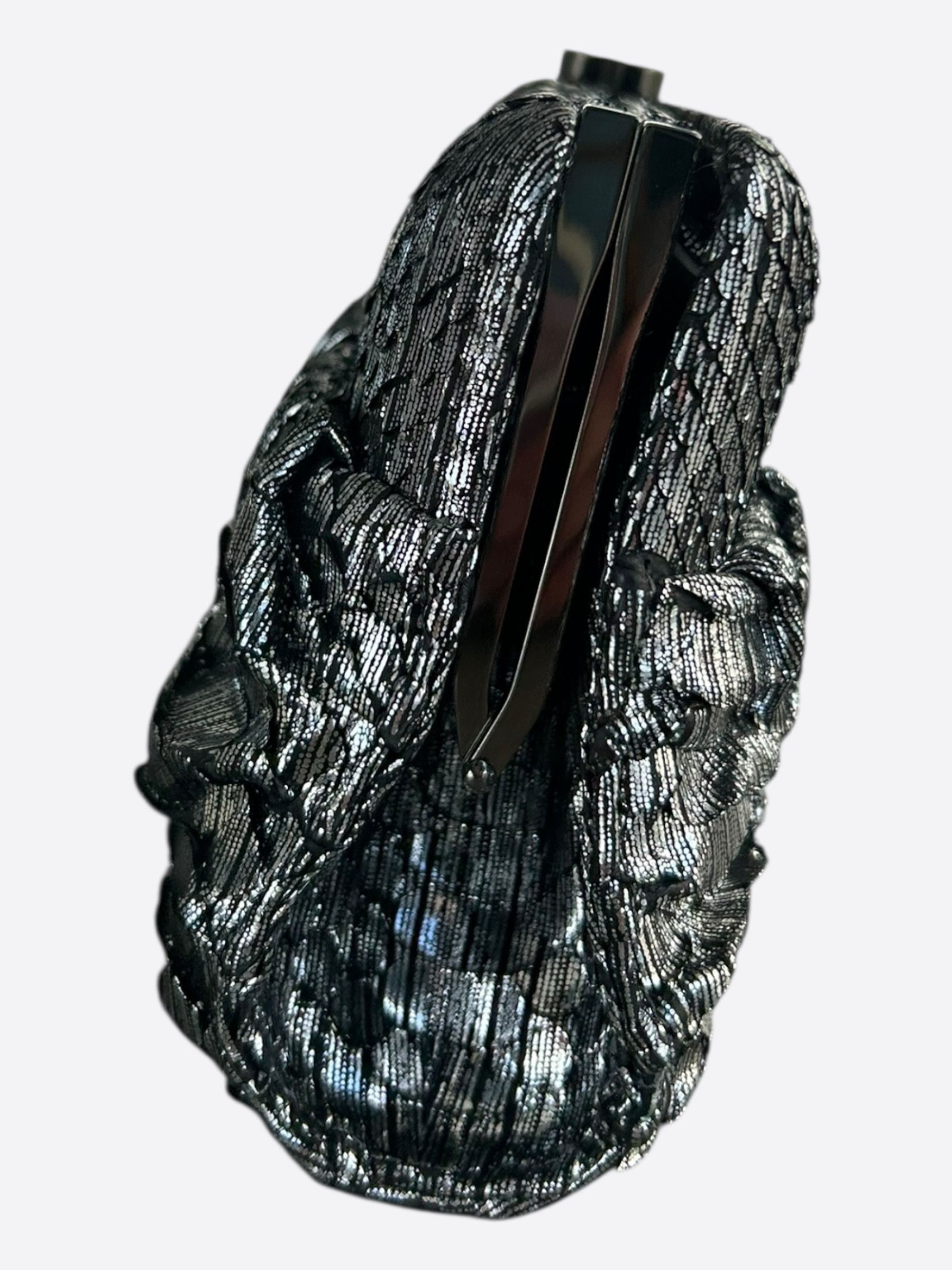 Chanel Chanel Silver Python Clutch on Chain Bag Size ONE SIZE - 2 Thumbnail