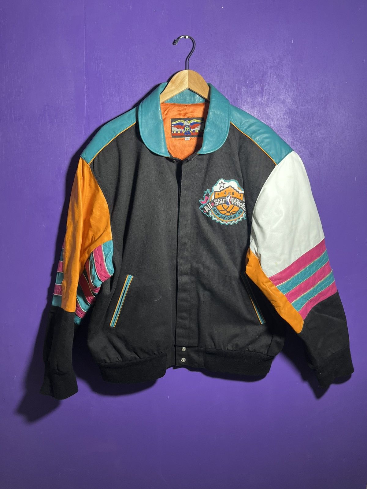 Jeff Hamilton Premium NBA All Star 2003 Leather Jacket | Grailed