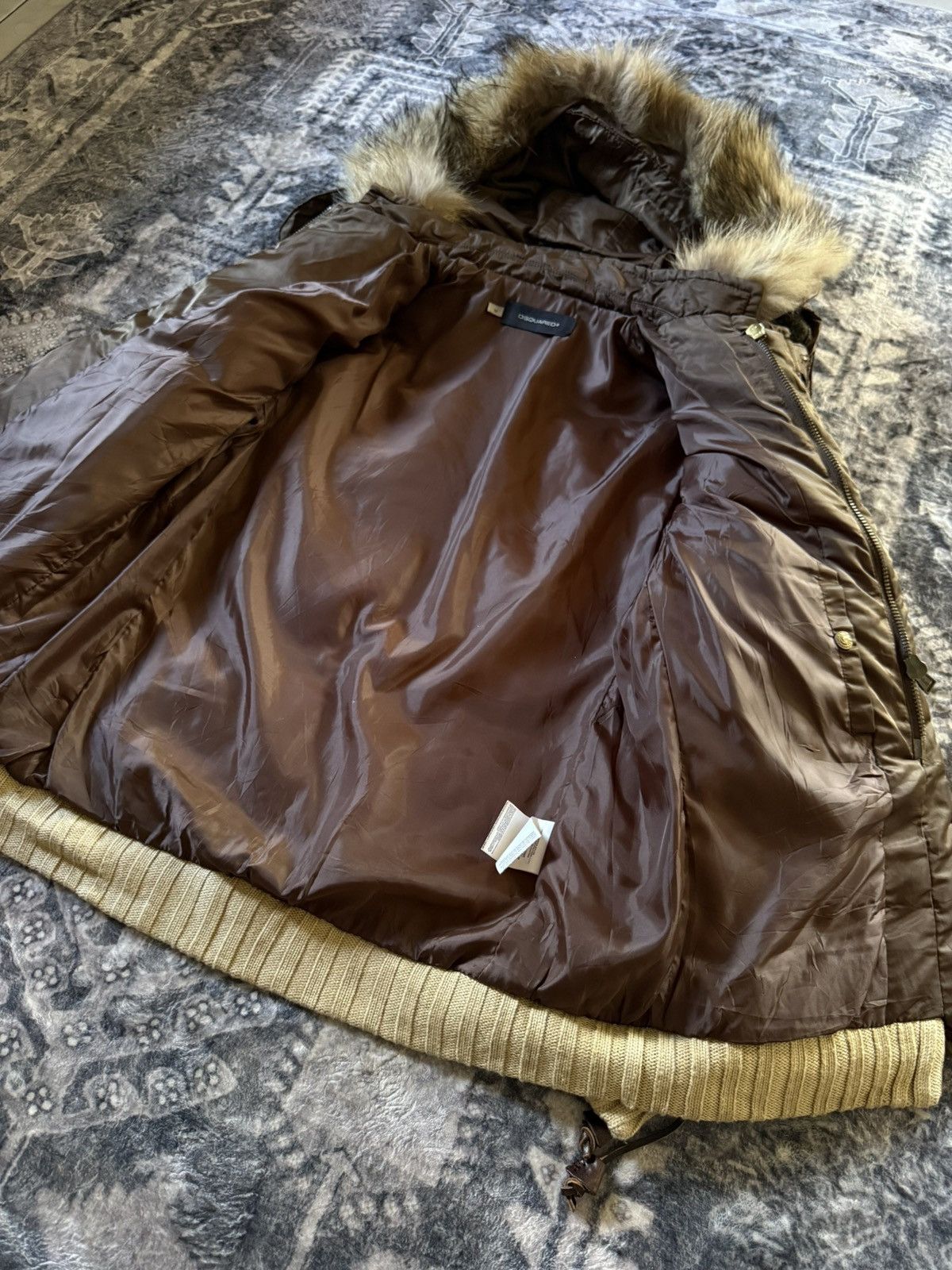 Dsquared2 FW04 Dsquared2 Raccon Fur Hood Padded Jacket Size US M / EU 48-50 / 2 - 20 Thumbnail