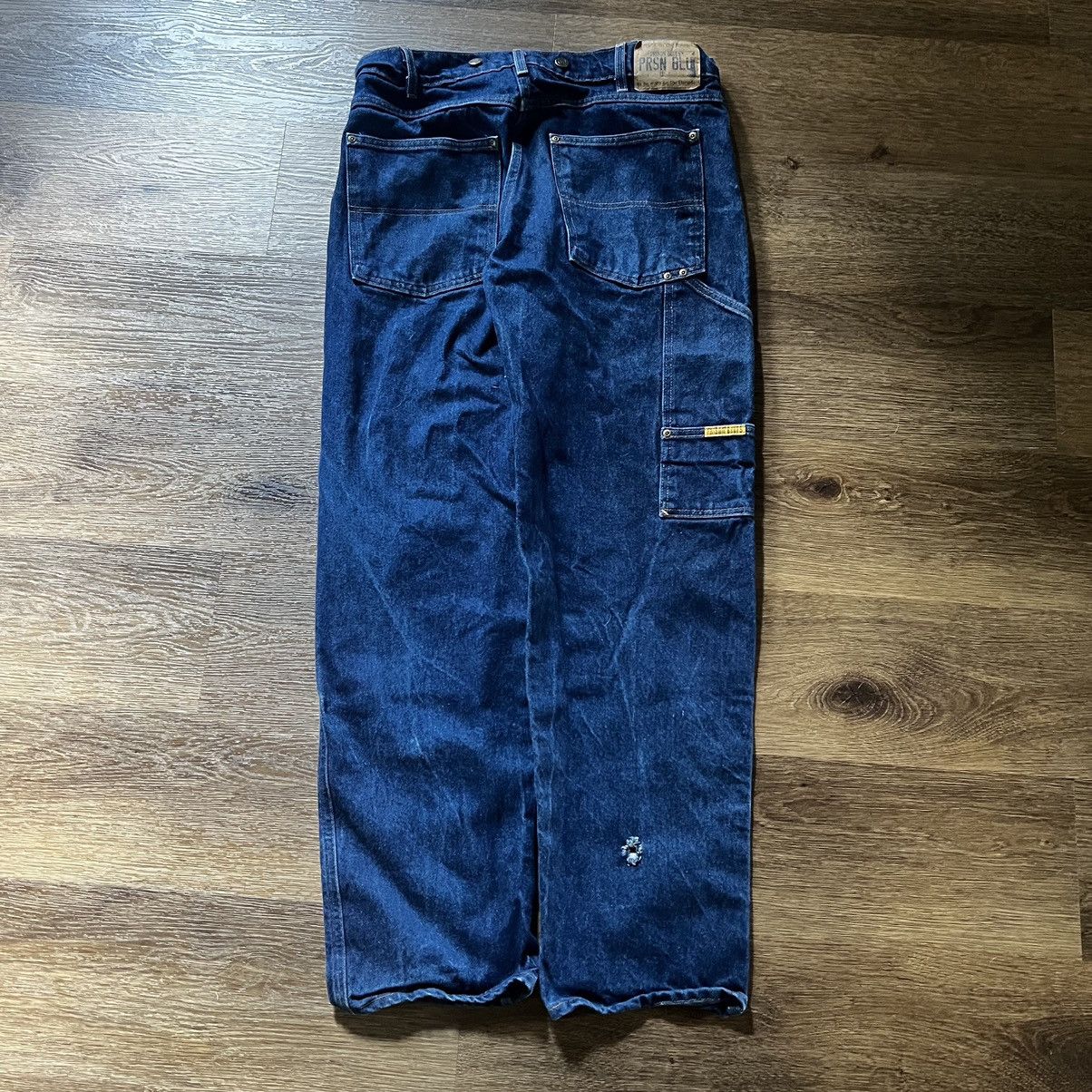 Vintage Dark Wash Vtg Prsn Blue Denim Cargos Size US 36 / EU 52 - 7 Thumbnail