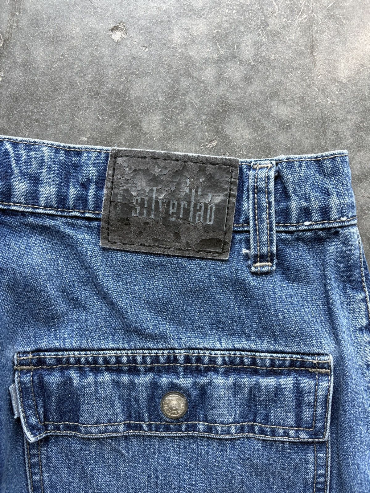 Levi's Vintage 90s Levis Silvertab Cargo Jeans 31x32 Baggy Skater Size US 31 - 7 Thumbnail