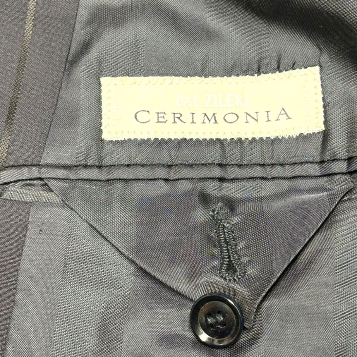 Pal Zileri Pal Zileri Cerimonia Mens Navy Pinstripe 100s Wool Blazer Italy 54R Eu 44R US Size 44R - 7 Thumbnail