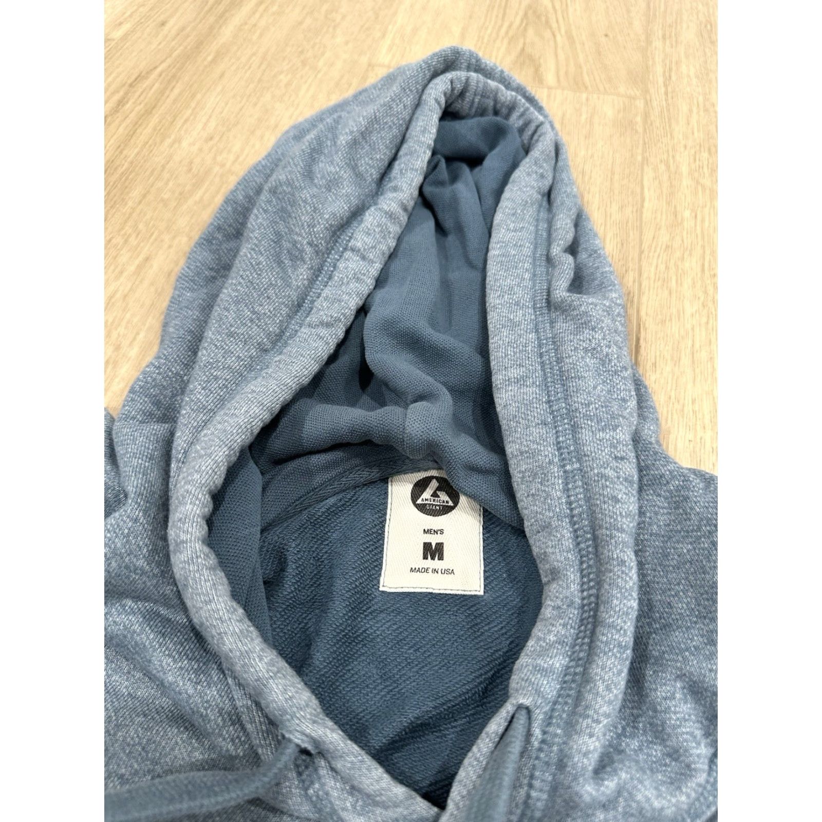 Vintage American Giant Hoodie Mens Medium Blue Cotton Made in USA Casual Pullover Size US M / EU 48-50 / 2 - 6 Thumbnail