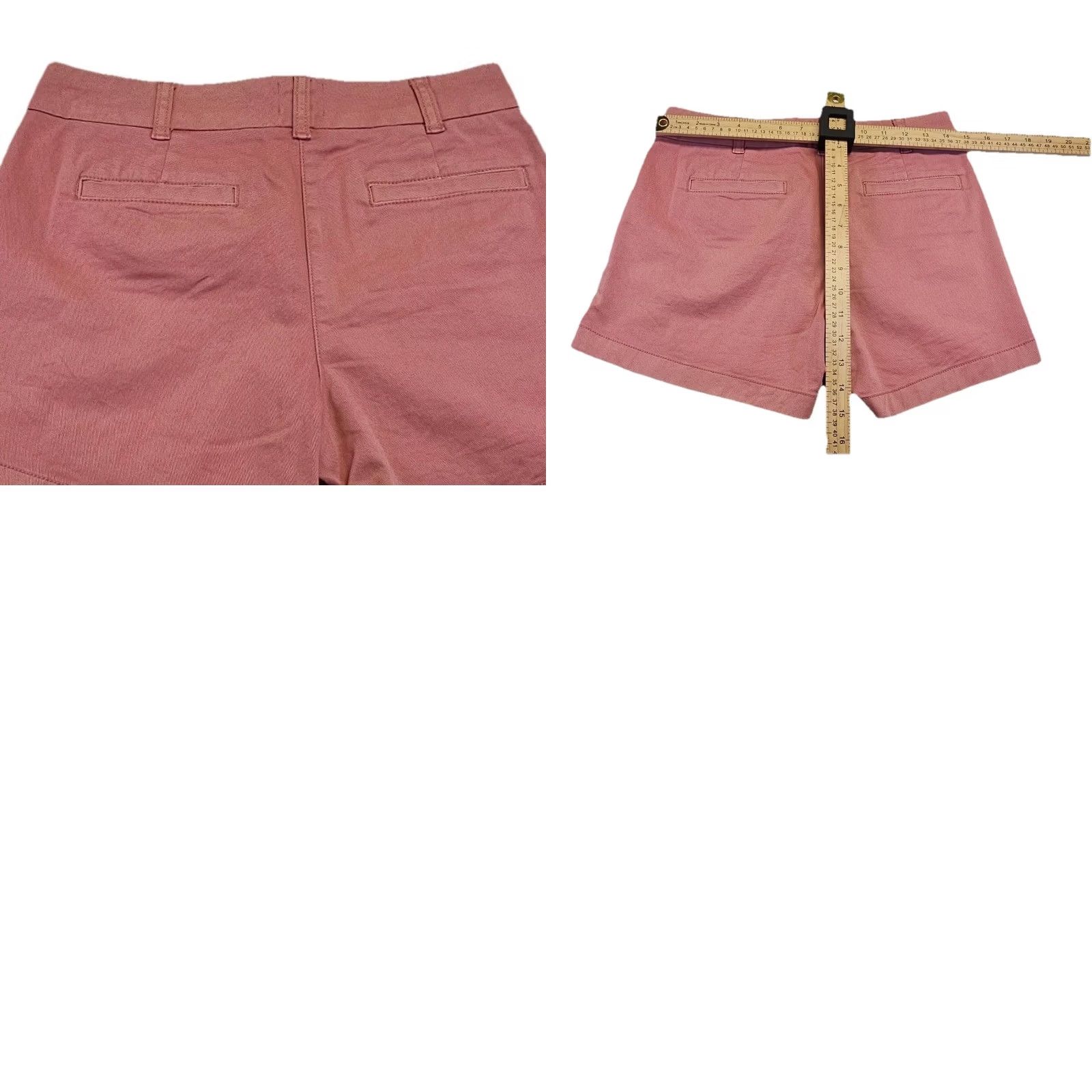 J.Crew J.Crew Reimagined Chino Shorts Women’s 2 Dusty Rose Pink Cotton Casual Summer Size 26" / US 2 / IT 38 - 9 Thumbnail