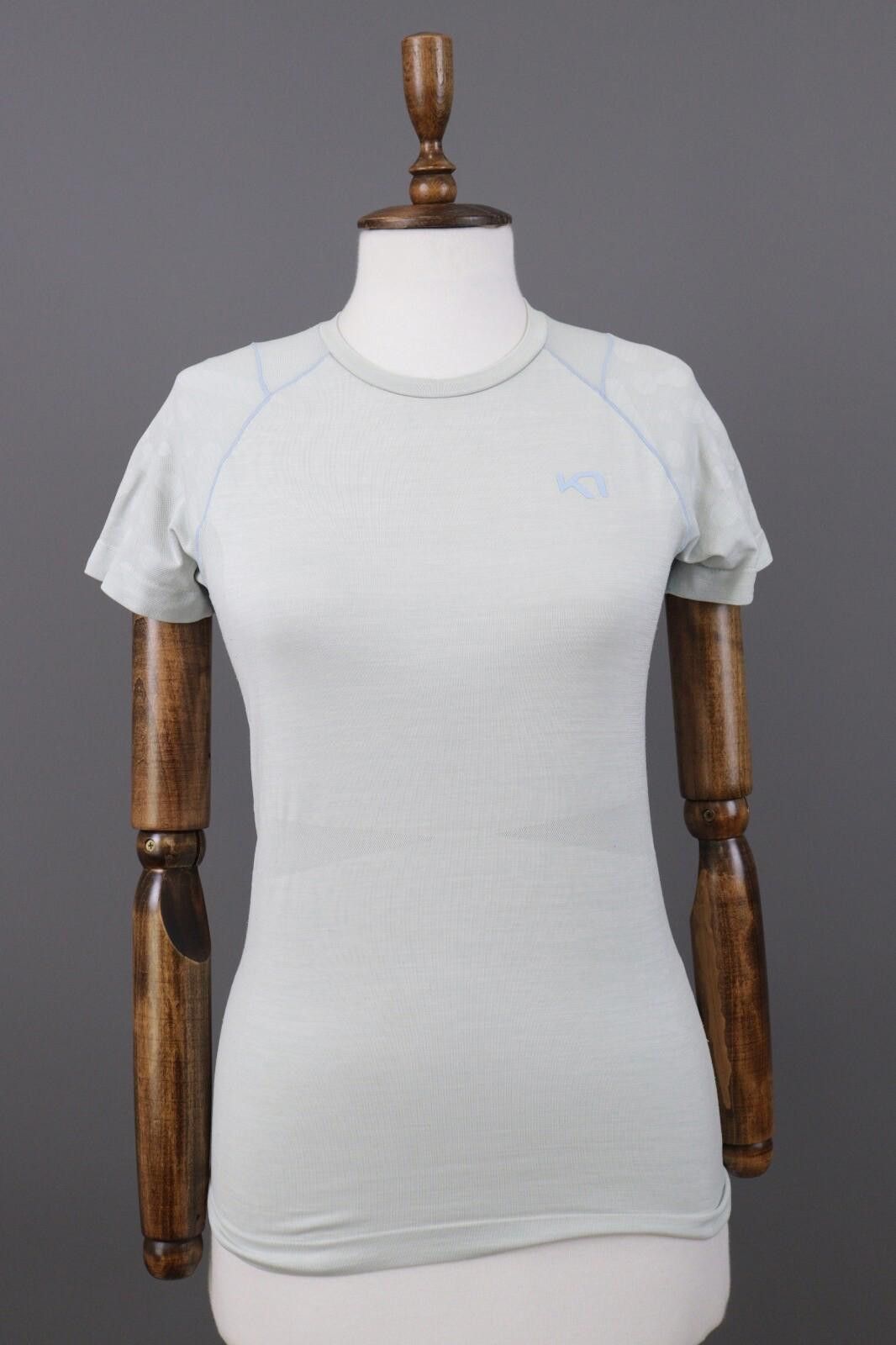 Designer Kari Traa Gray Short Sleeve Top Shirt Base Layer Size XS / S Size S / US 4 / IT 40 - 1 Thumbnail
