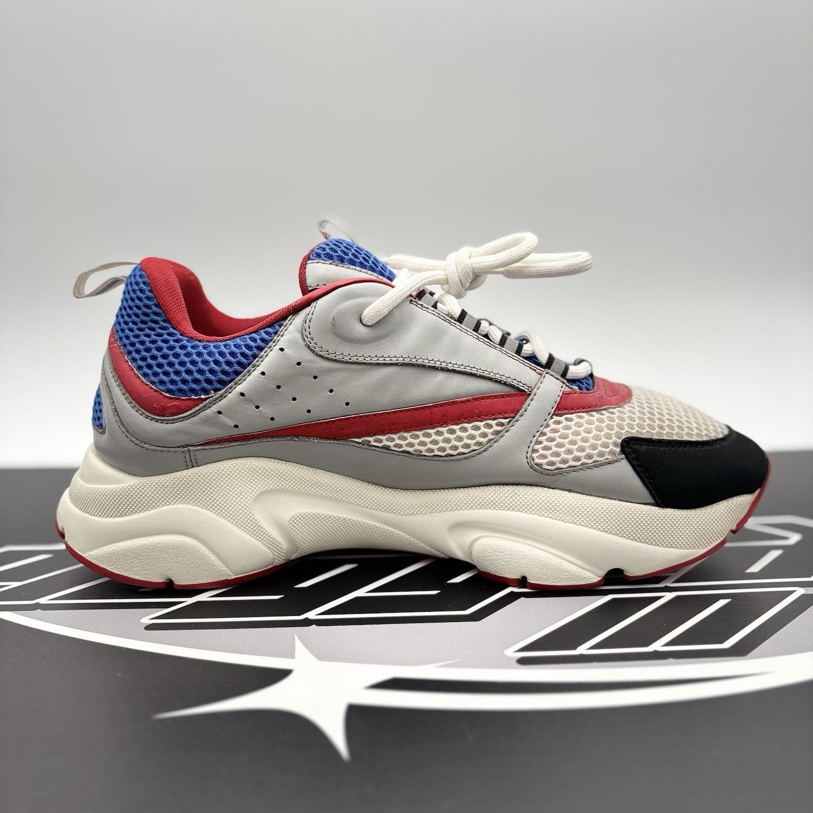 Dior Dior B22 Sneaker ‘ Gray, Red, Blue ‘ | GREAT CONDITION! Size US 11 / EU 44 - 13 Thumbnail