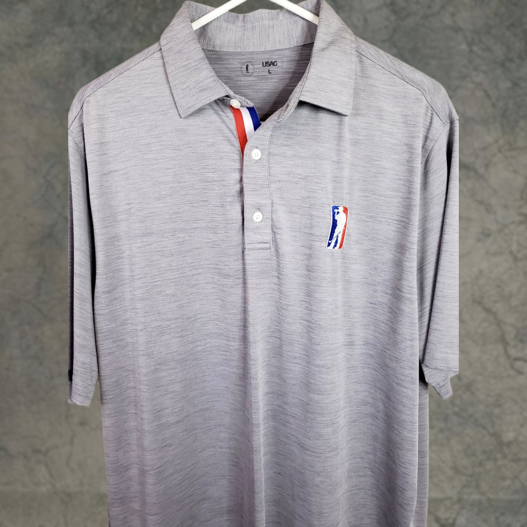 Vintage USAG Polo Shirt Men's XL Gray U Suck At Golf Lightweight Stretch USA Trim Shirt Polo Mens XL Gray USA Golf Size US XL / EU 56 / 4 - 1 Thumbnail