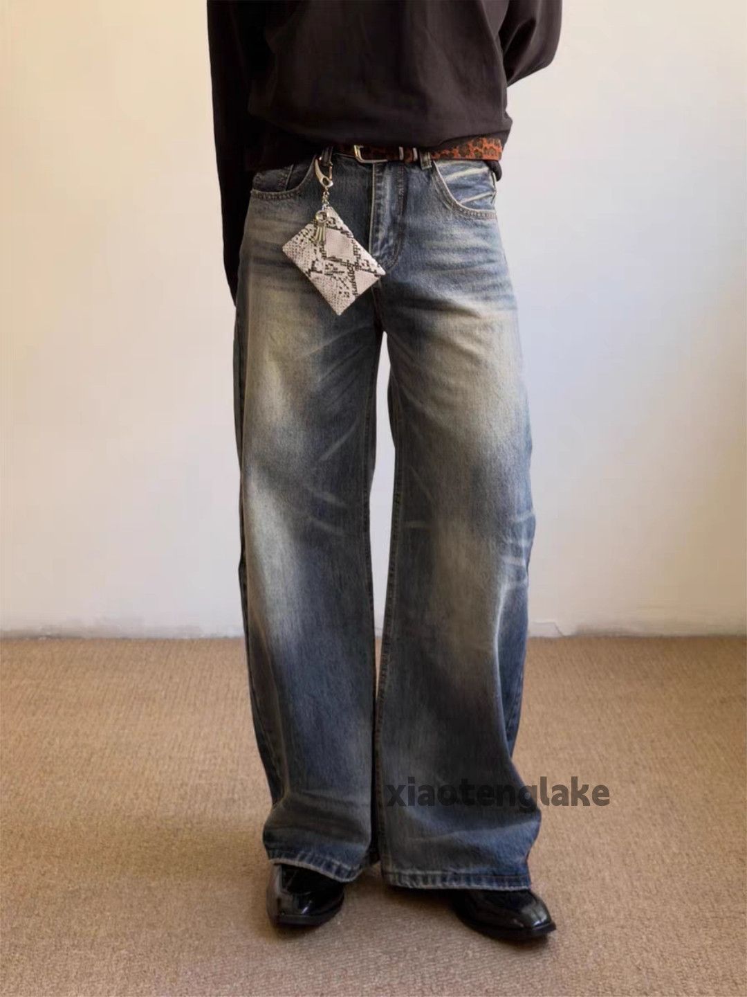 Jean xz vintage distressed faded cleanfit punk hiphop jeans Size US 34 / EU 50 - 6 Thumbnail