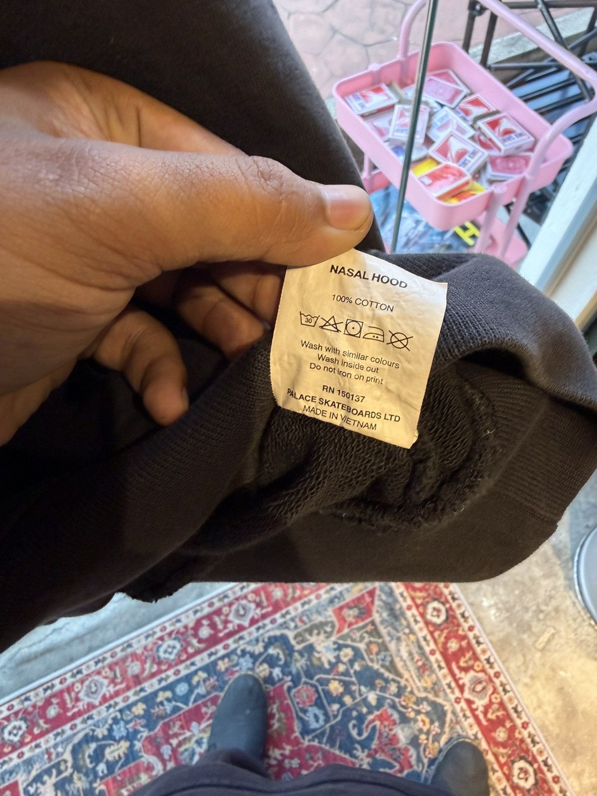 Palace Palace Nasal Hood Distressed hoodie Size US M / EU 48-50 / 2 - 9 Thumbnail