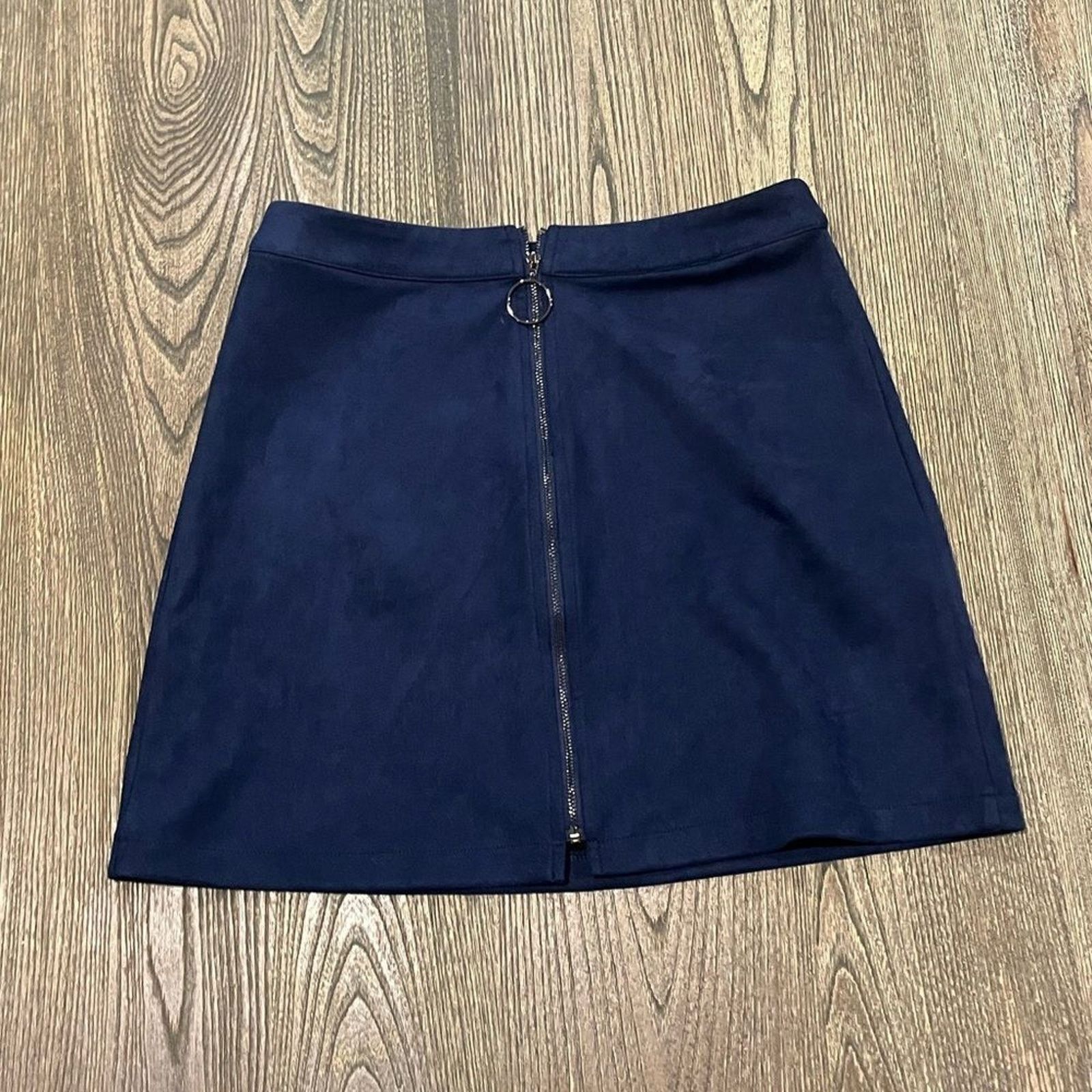 Vintage Axyeh Womens Zipper Front A-Line Mini Skirt High Rise S Size 26" / US 2 / IT 38 - 1 Thumbnail