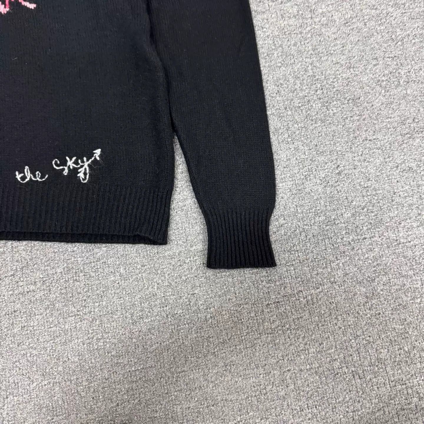 Dior Dior black pink bird embroidery crewneck sweater 40 Size M / US 6-8 / IT 42-44 - 3 Thumbnail