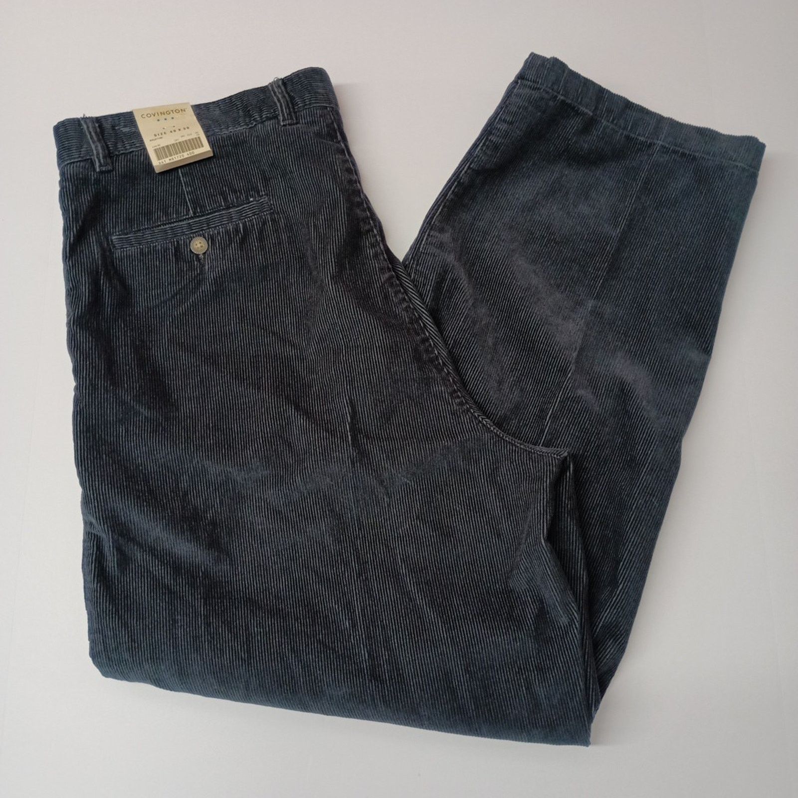 Covington Covington Corduroy Pants Men's Size 40x30 Gray Classic Fit Size US 40 / EU 56 - 1 Thumbnail