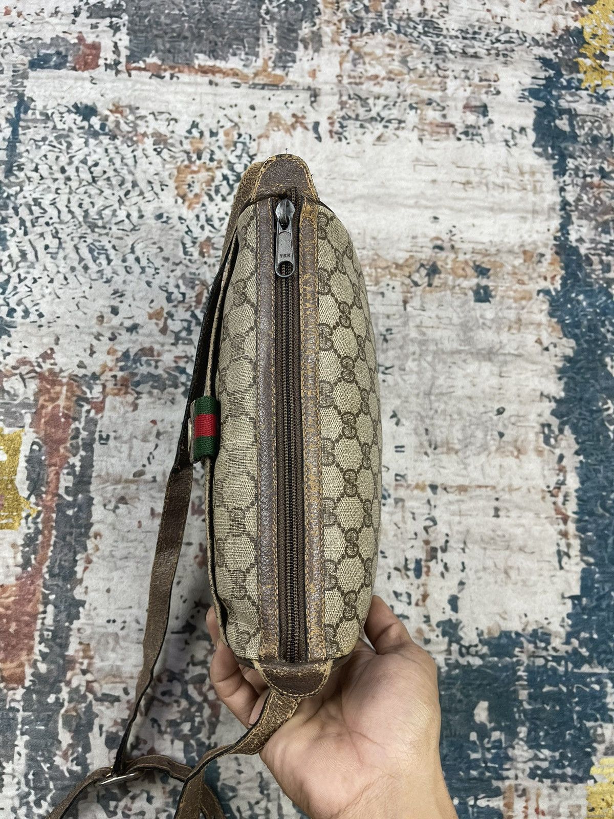 Gucci Vintage Gucci Ophidia Supreme Web Shoulder Sling Bag Size ONE SIZE - 8 Thumbnail