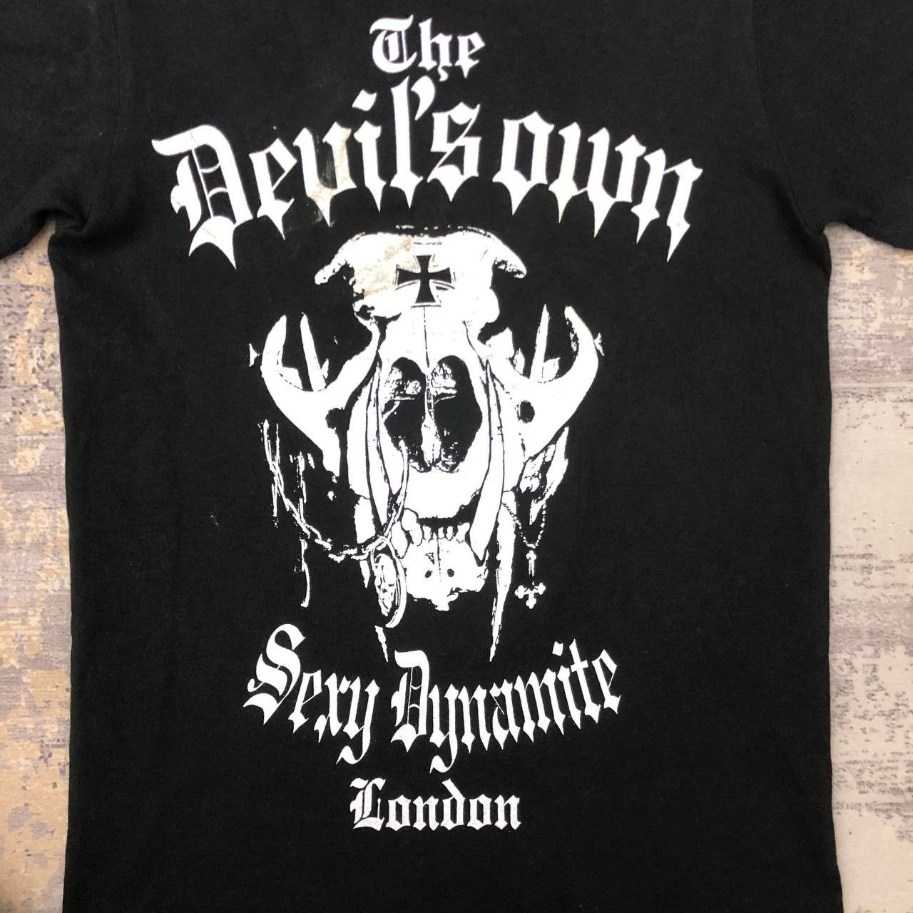 Band Tees × Japanese Brand T110 THE DEVIL’S OWN x SEXY DYNAMITE LONDON Punk TEE Size XS / US 0-2 / IT 36-38 - 3 Thumbnail