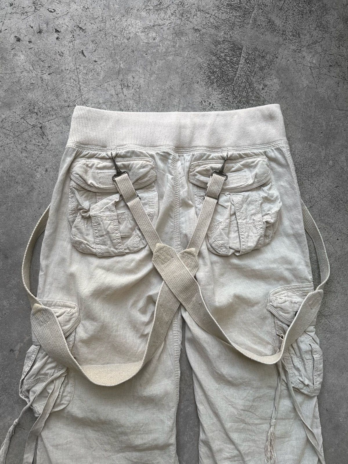 14th Addiction × If Six Was Nine × Le Grande Bleu (L.G.B.) G.O.A. Suspender Flared Backzip Cargo Pants Size US 32 / EU 48 - 4 Thumbnail