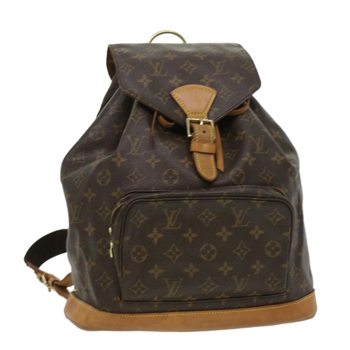 LOUIS VUITTON Monogram Montsouris GM Backpack M51135 LV Auth