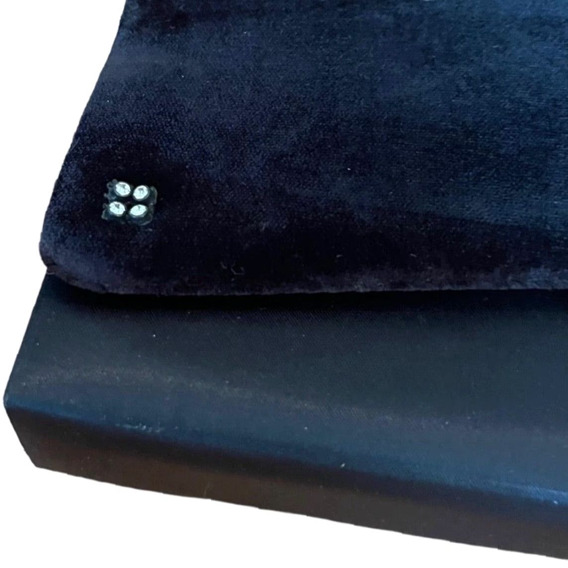 Vintage VINTAGE La Regale Satin Velvet Black Evening Bag Clutch Shoulder Bag Womens Size ONE SIZE - 3 Thumbnail