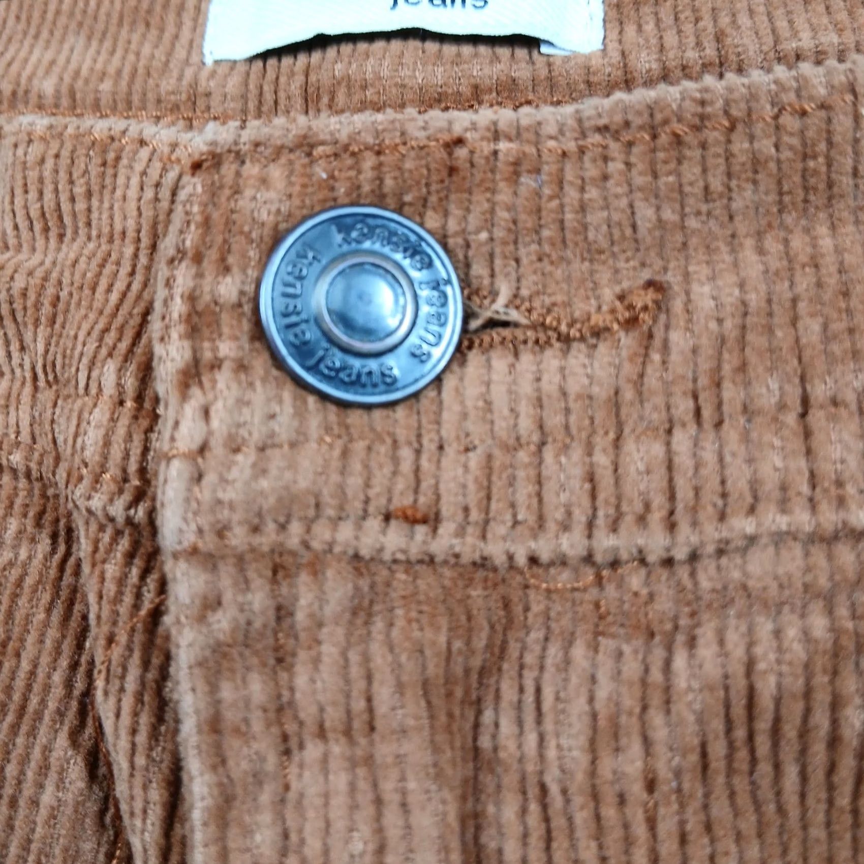Vintage VINTAGE Kensie Savannah High Rise Flare Corduroy Pants Women 8/29 Rust Orange EUC Size 29" - 6 Thumbnail