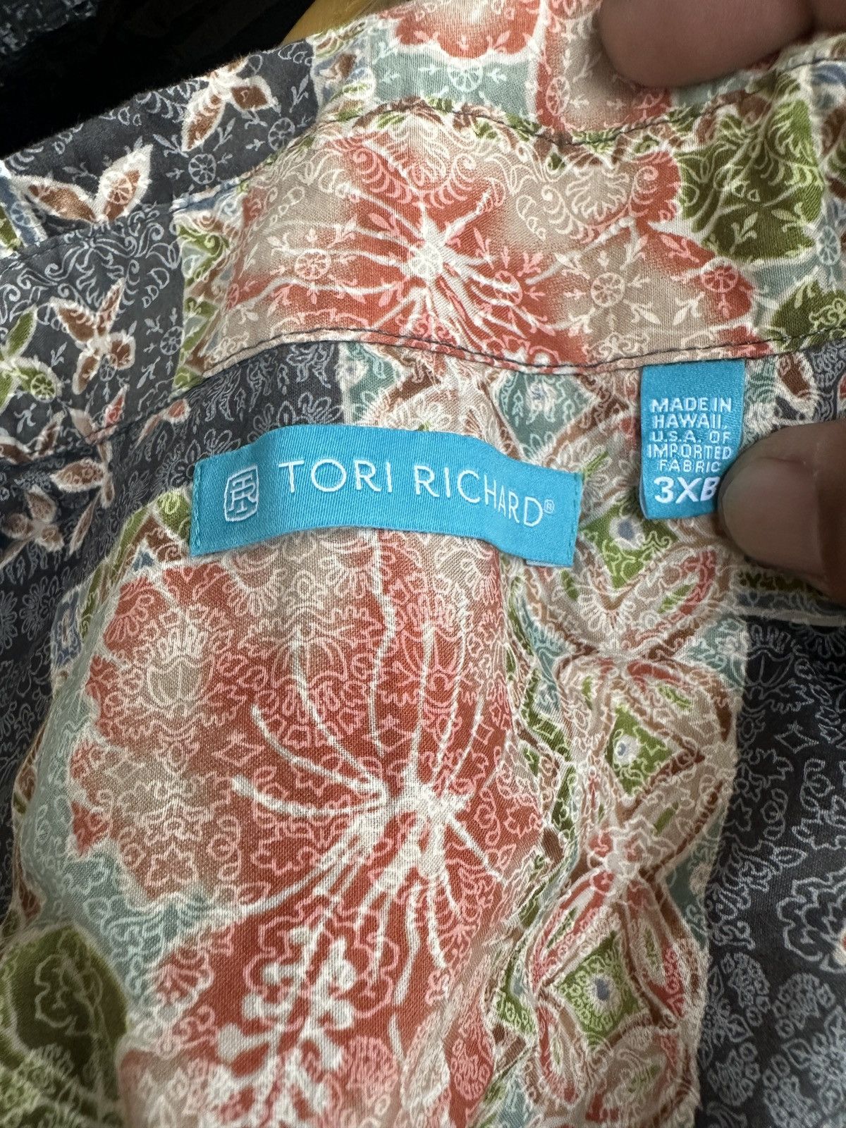 Tori Richard PreOwned Tori Richard Hawaiian Print Multicolored Men's 3XB Size US XXL / EU 58 / 5 - 4 Thumbnail