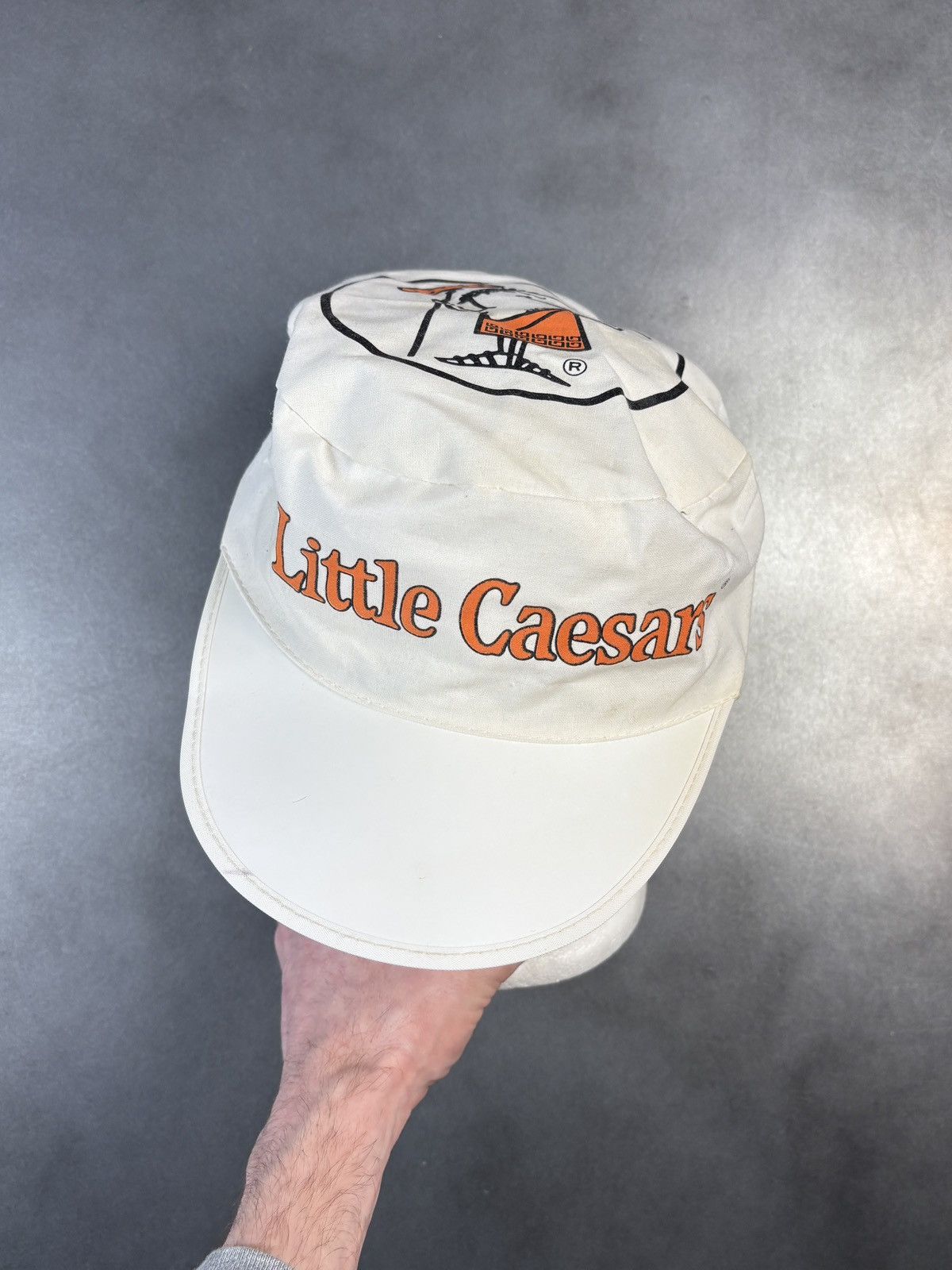 Vintage Vintage Little Caesars Hat Vintage Painters Cap Pillbox 70s Size ONE SIZE - 2 Thumbnail
