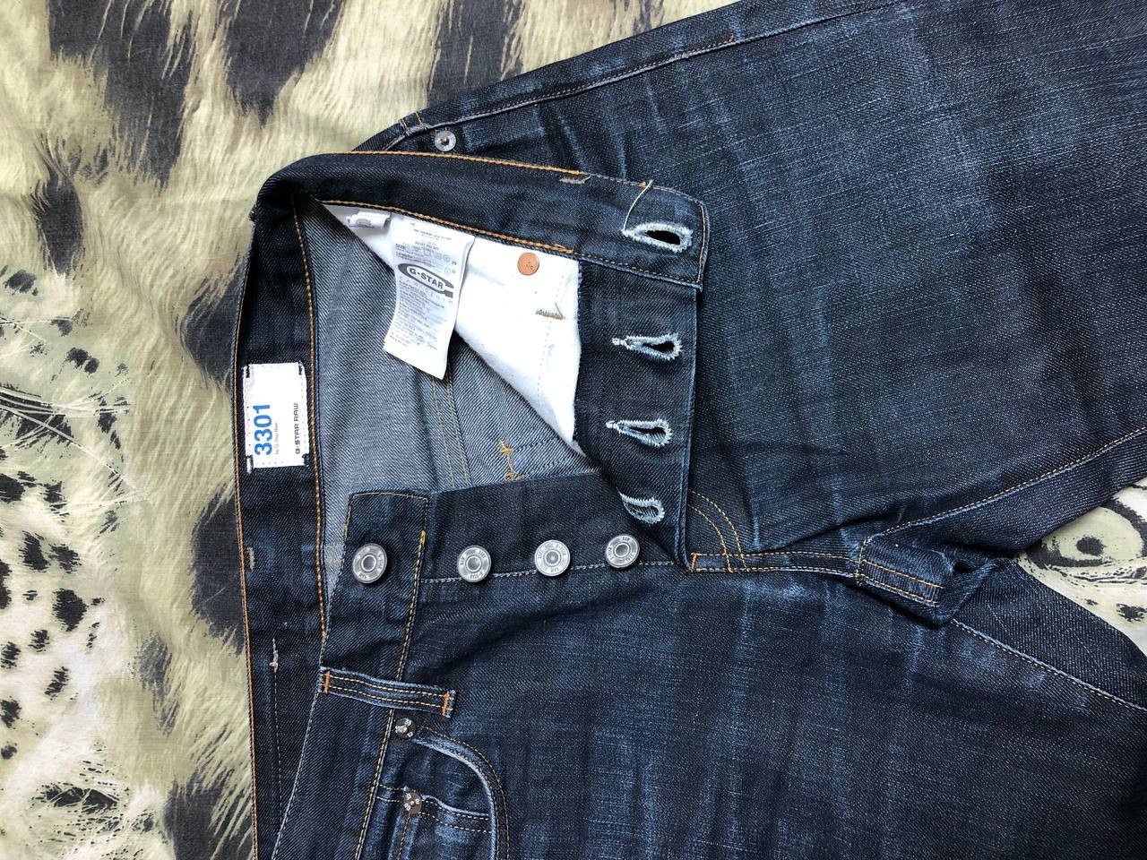 G-Star Vintage G Star Raw Straight Fit Jeans Pants Denim Size US 29 - 17 Thumbnail