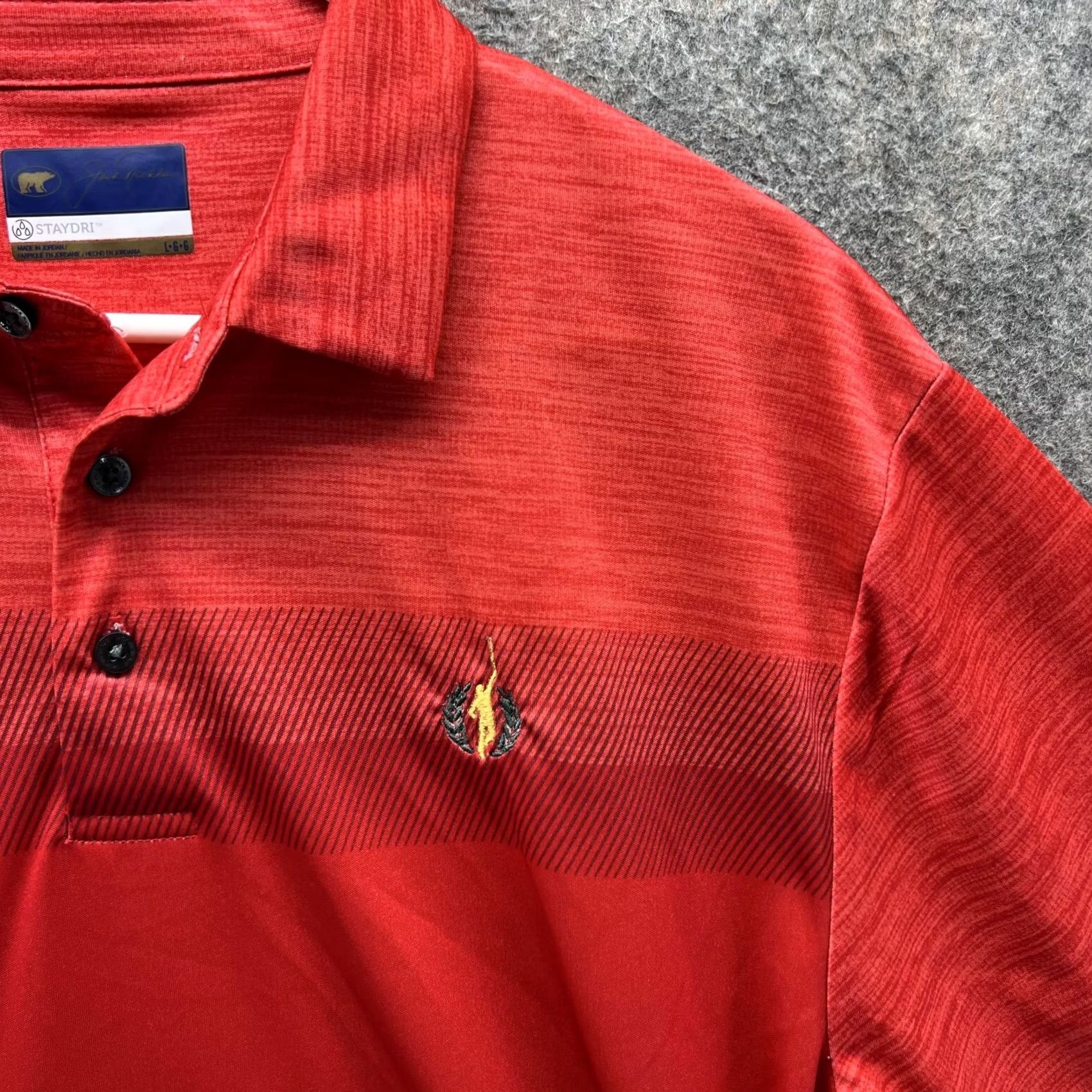 Vintage Jack Nicklaus Polo Shirt Men Large Adult Orange Polyester Stay Dri Knit Golf Size US L / EU 52-54 / 3 - 2 Thumbnail