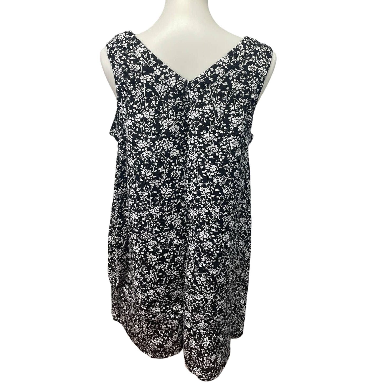 Loft LOFT Womens Medium Sleeveless Linen Viscose Blend Dress Size M / US 6-8 / IT 42-44 - 3 Thumbnail