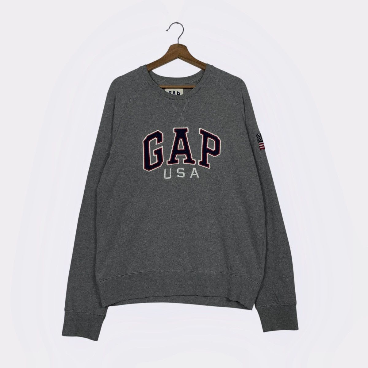 Gap Gap USA Flag Crewneck Sweatshirt Size US L / EU 52-54 / 3 - 1 Thumbnail