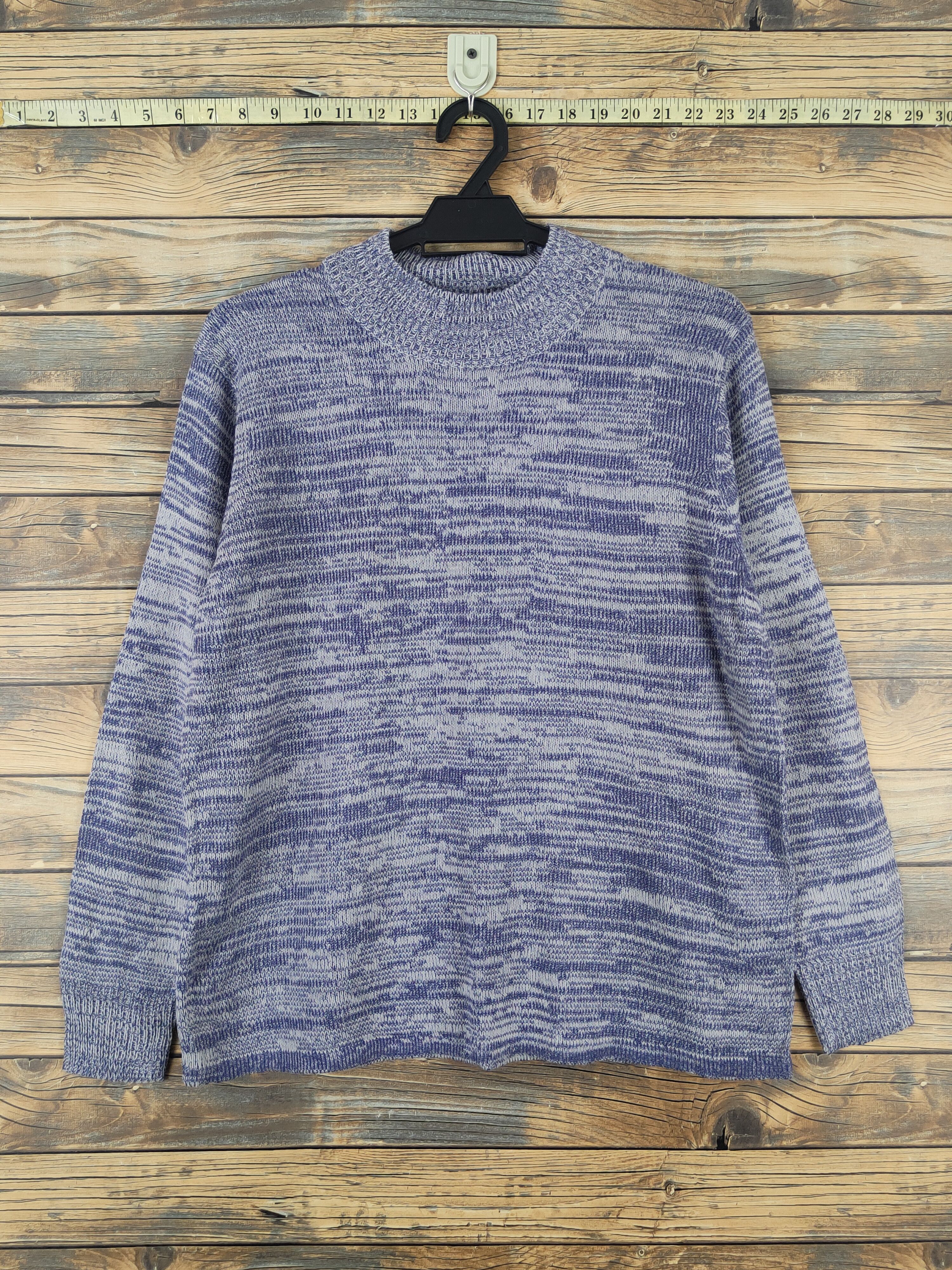 Japanese Brand Ventviolet Blue Gray Knitwear Sweatshirts #W1095 Size US M / EU 48-50 / 2 - 1 Thumbnail