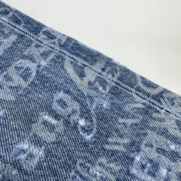 Alexander Wang Alexander Wang SS24 Logo Print Denim Pants - Size 23" - 6 Thumbnail