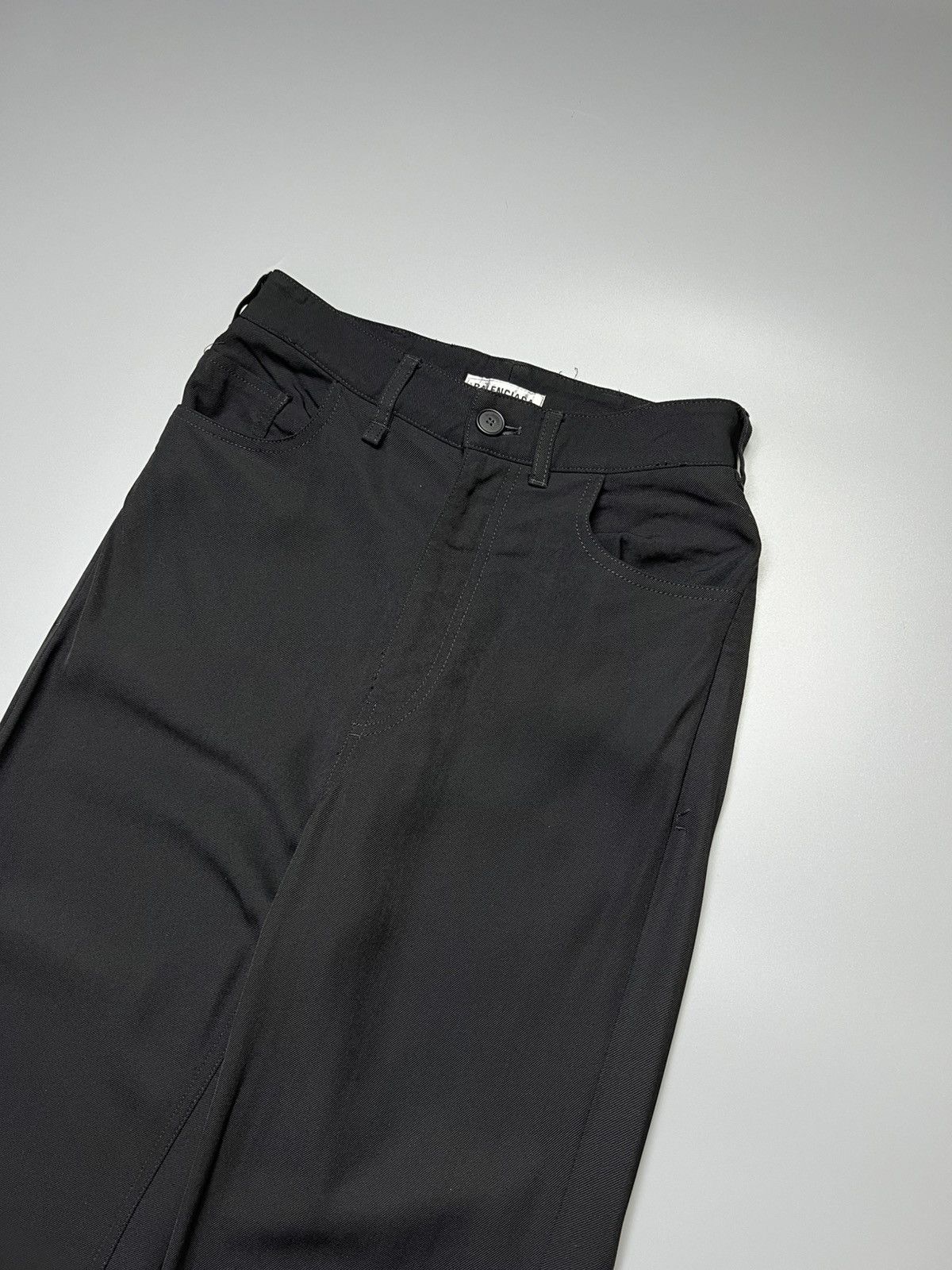 Balenciaga Balenciaga - SS/20 Flared Wool Trousers - Pants Size 26" / US 2 / IT 38 - 3 Thumbnail