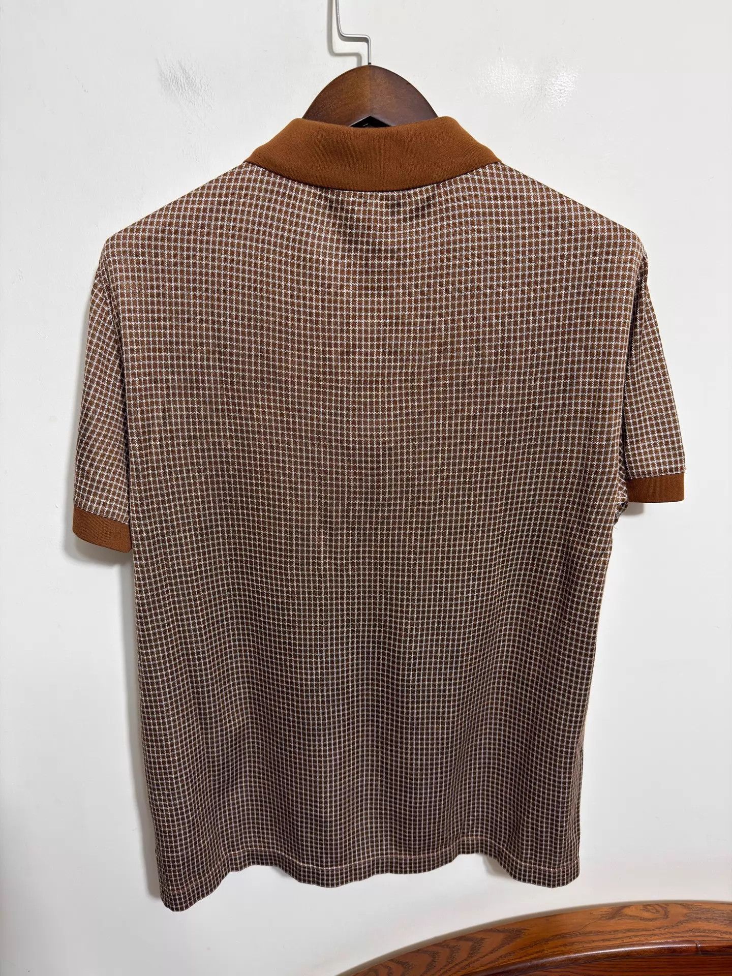 Ermenegildo Zegna Ermenegildo Zegna Silk Slim Check SS Polo 52 Size US L / EU 52-54 / 3 - 2 Thumbnail