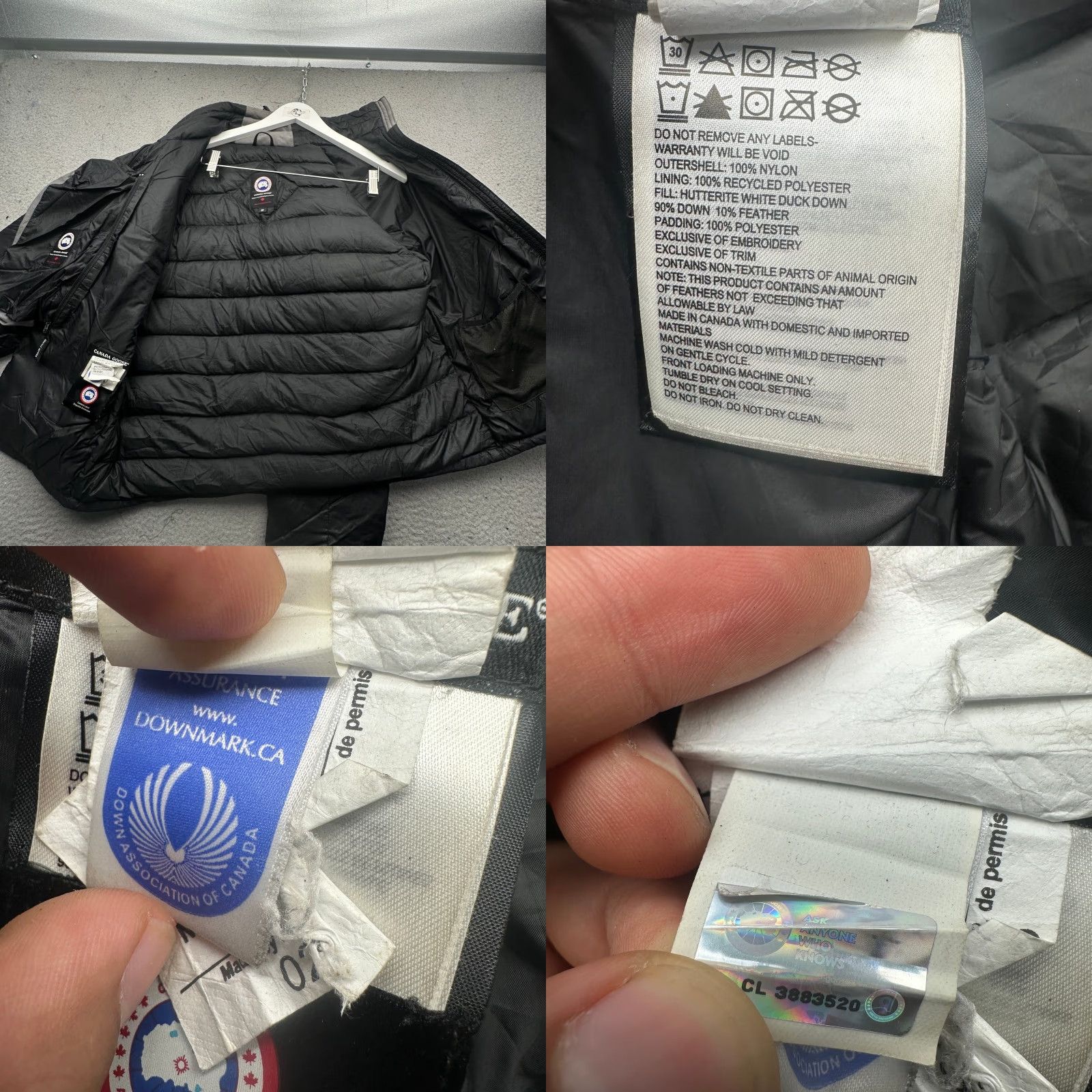 Canada Goose Canada Goose Lodge Jacket 5056M Black Mens Small TEAR PATCHED Puffer Full Zip Size US S / EU 44-46 / 1 - 9 Thumbnail