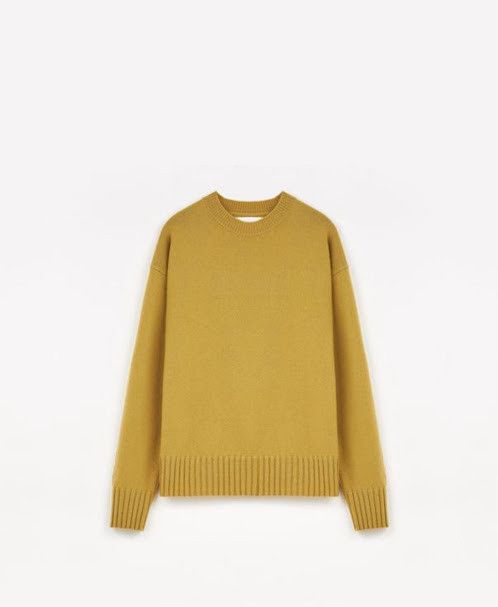 Jil Sander o1w1db10825 Long Sleeve Crewneck Jumper in Yellow Size US M / EU 48-50 / 2 - 1 Preview
