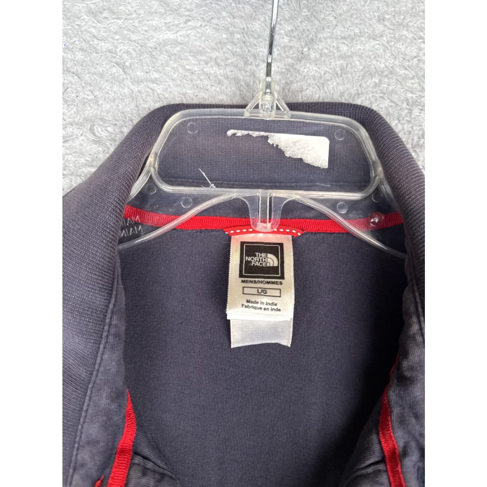 The North Face The North Face Polo Shirt Mens Large Gray Cotton Logo Casual Short Sleeve Size US L / EU 52-54 / 3 - 7 Thumbnail