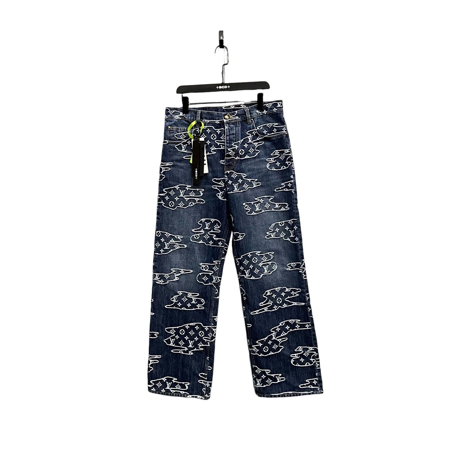 Louis Vuitton Louis Vuitton x Nigo Monogram Cloud Denim Jeans Size 31 Size US 31 - 1 Thumbnail