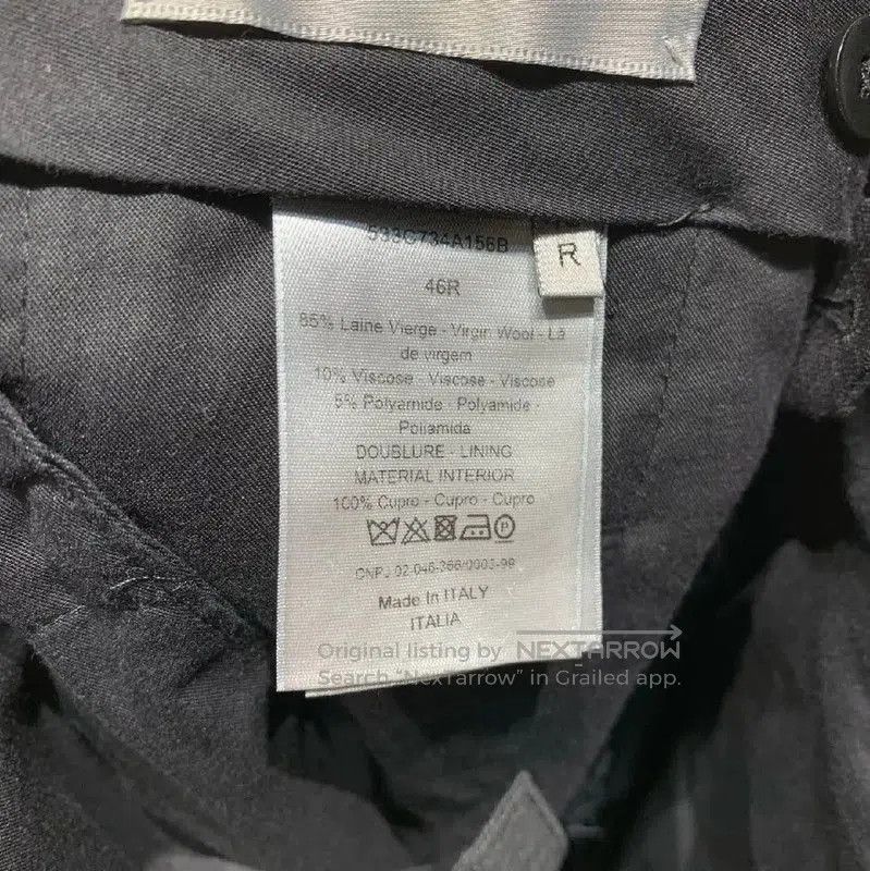 Dior Dior Black Wool Casual Pants for Men . Size US 44 / EU 60 - 6 Thumbnail
