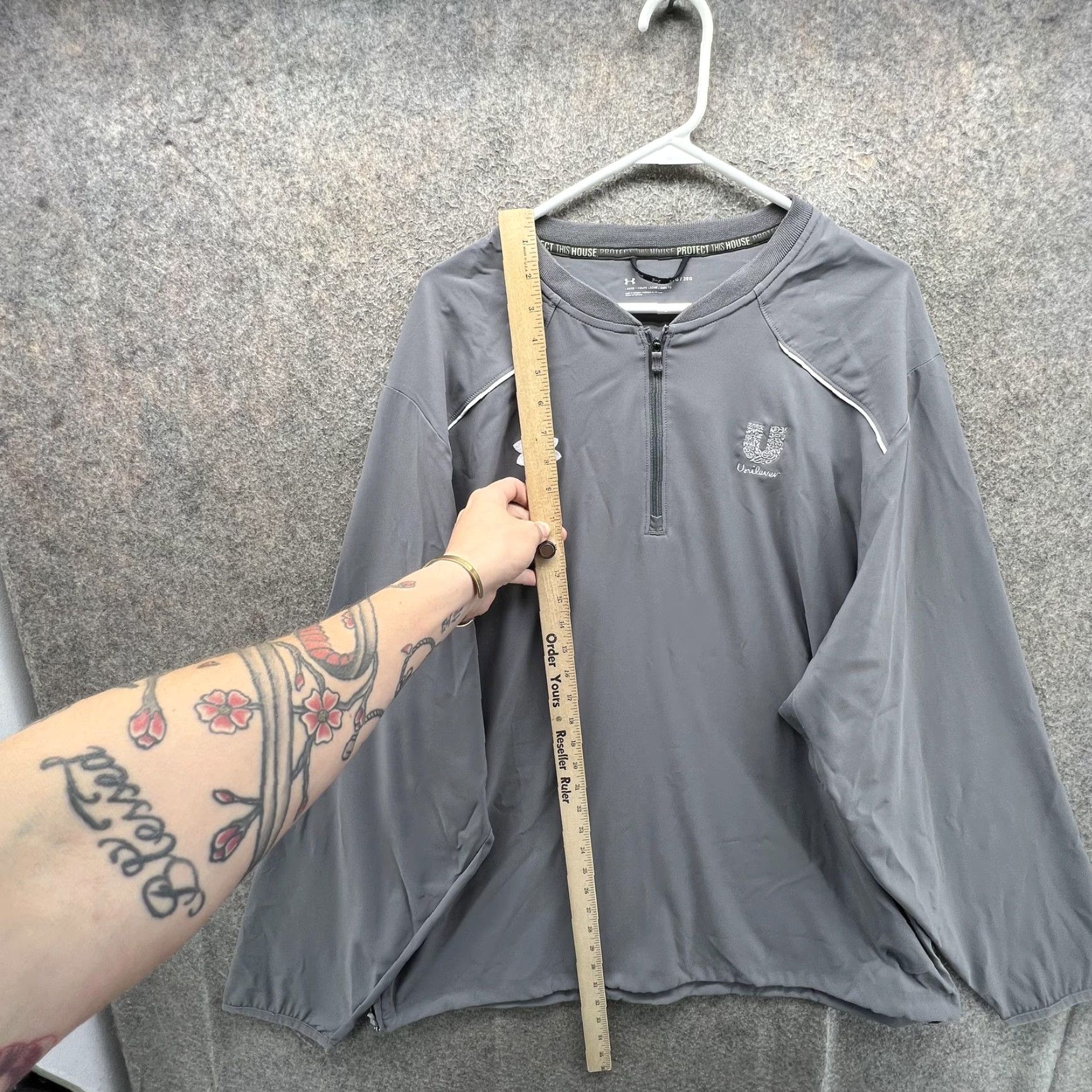 Under Armour Under Armour Jacket Mens 2XL Gray 1/4 Zip Windbreaker Lightweight Outdoor Activewear Mens 2XL Gray 1/4 Zip Windbreaker Lightweight Size US XXL / EU 58 / 5 - 5 Thumbnail